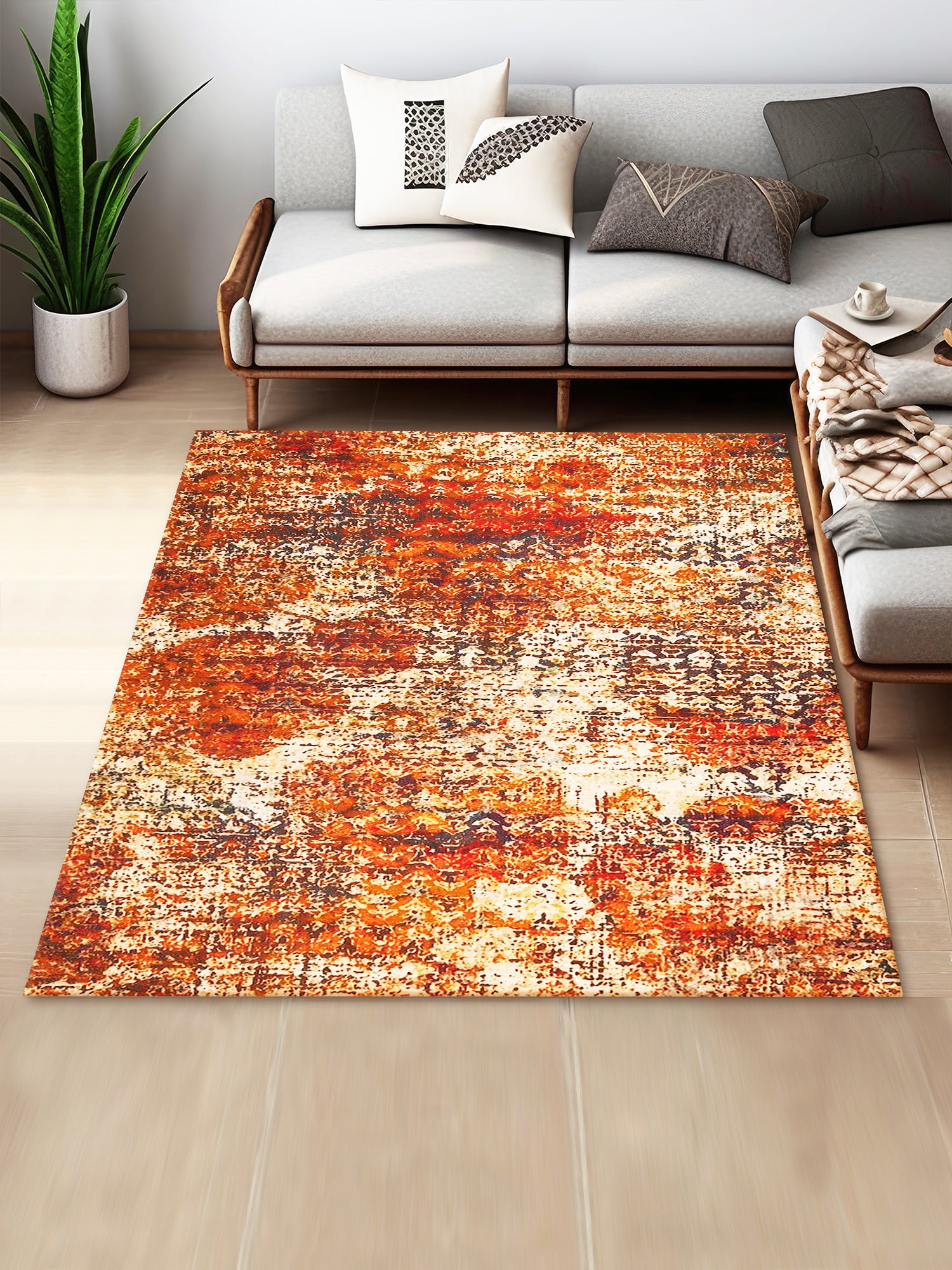 Trym Digital-Printed Cotton Rug