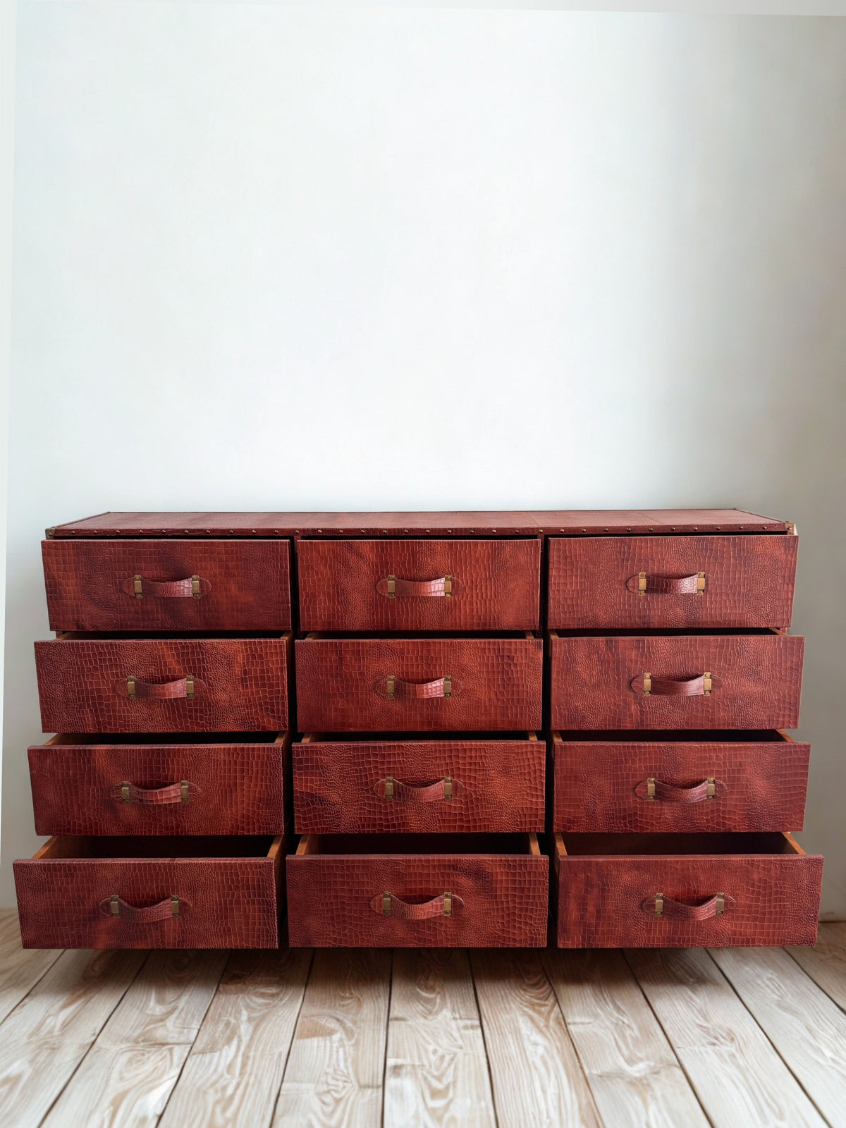 Louis Leather Chest of Drawers