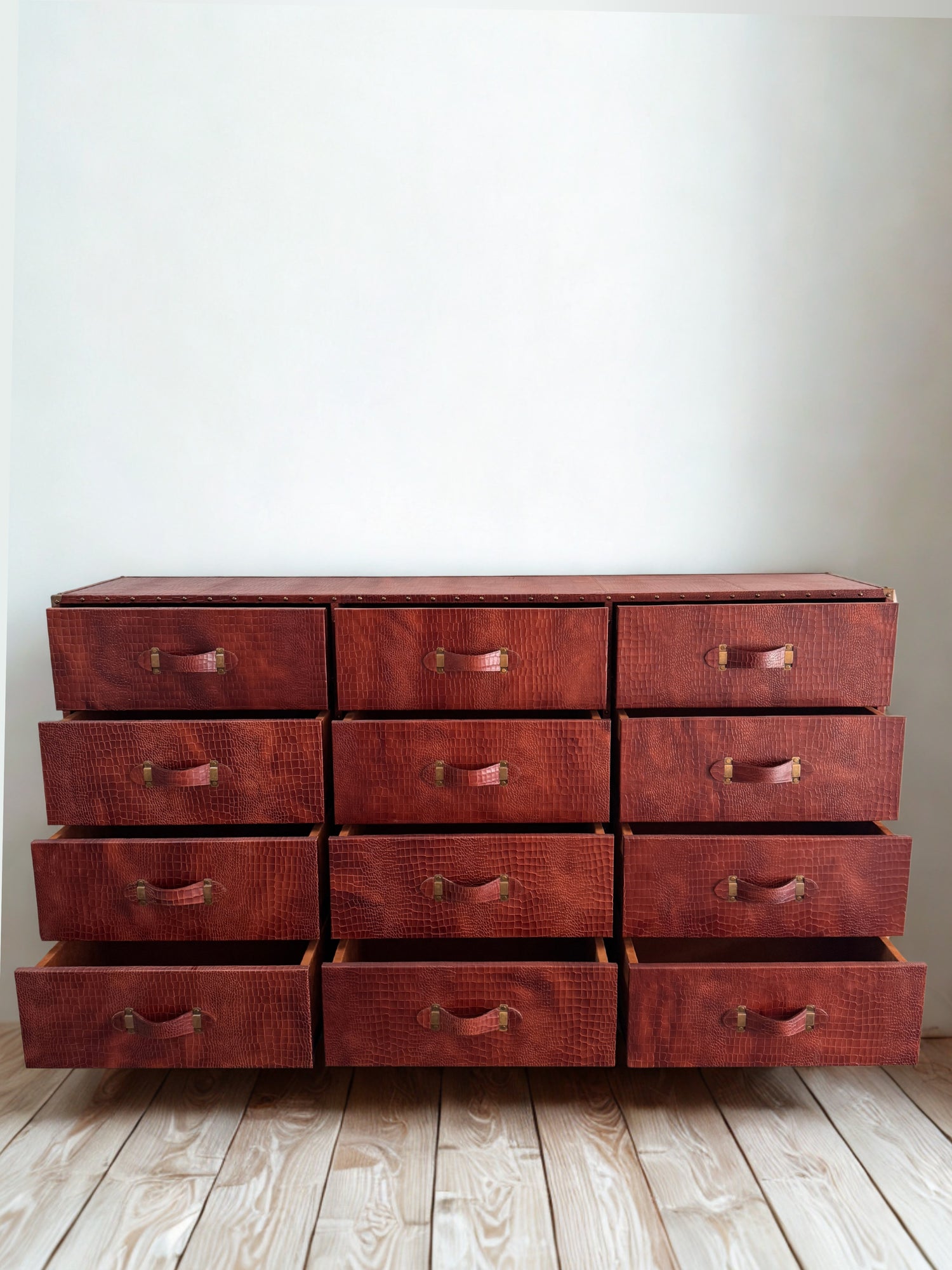Louis Leather Chest of Drawers
