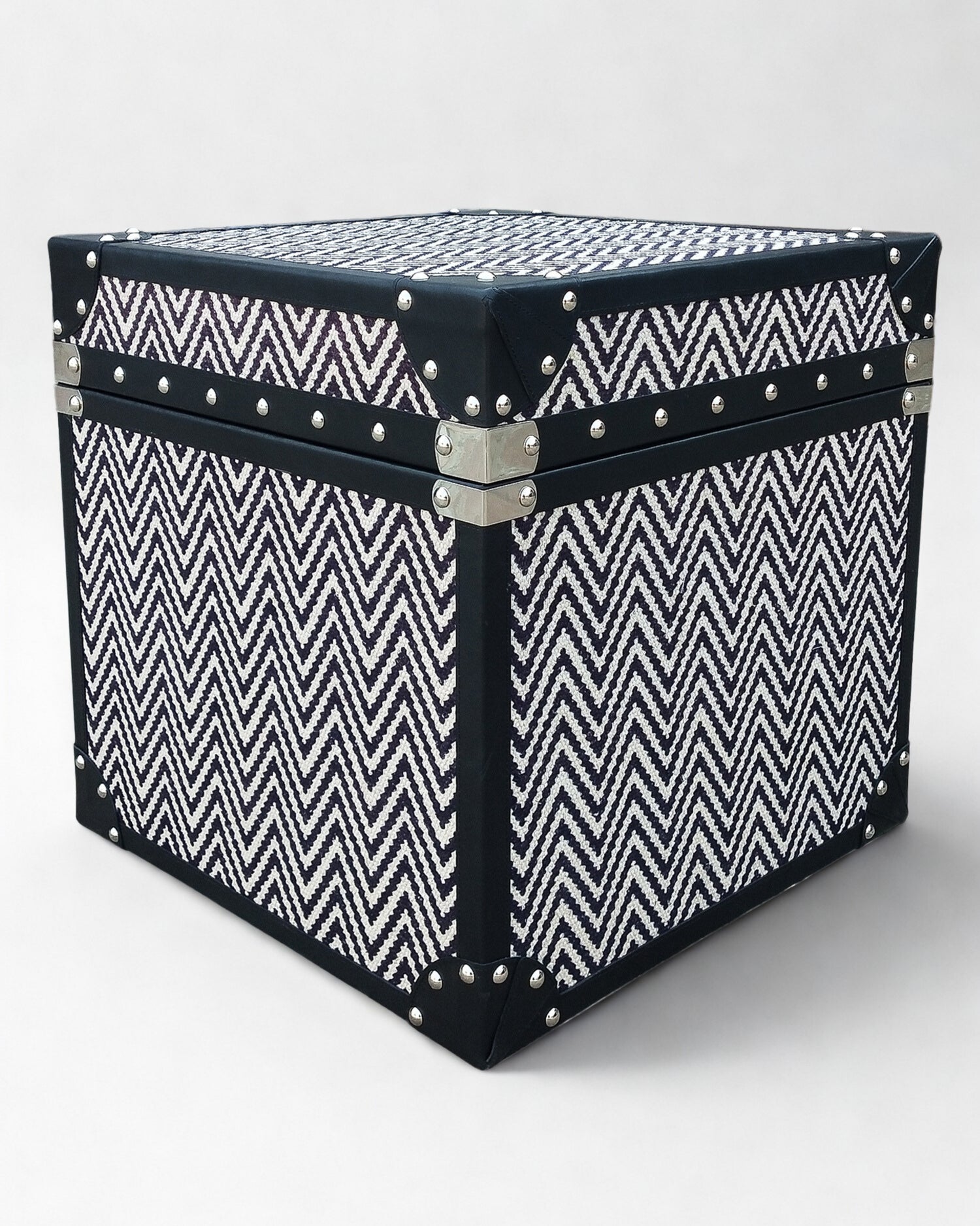 Zenith kilim trunk — open view — Art Avenue