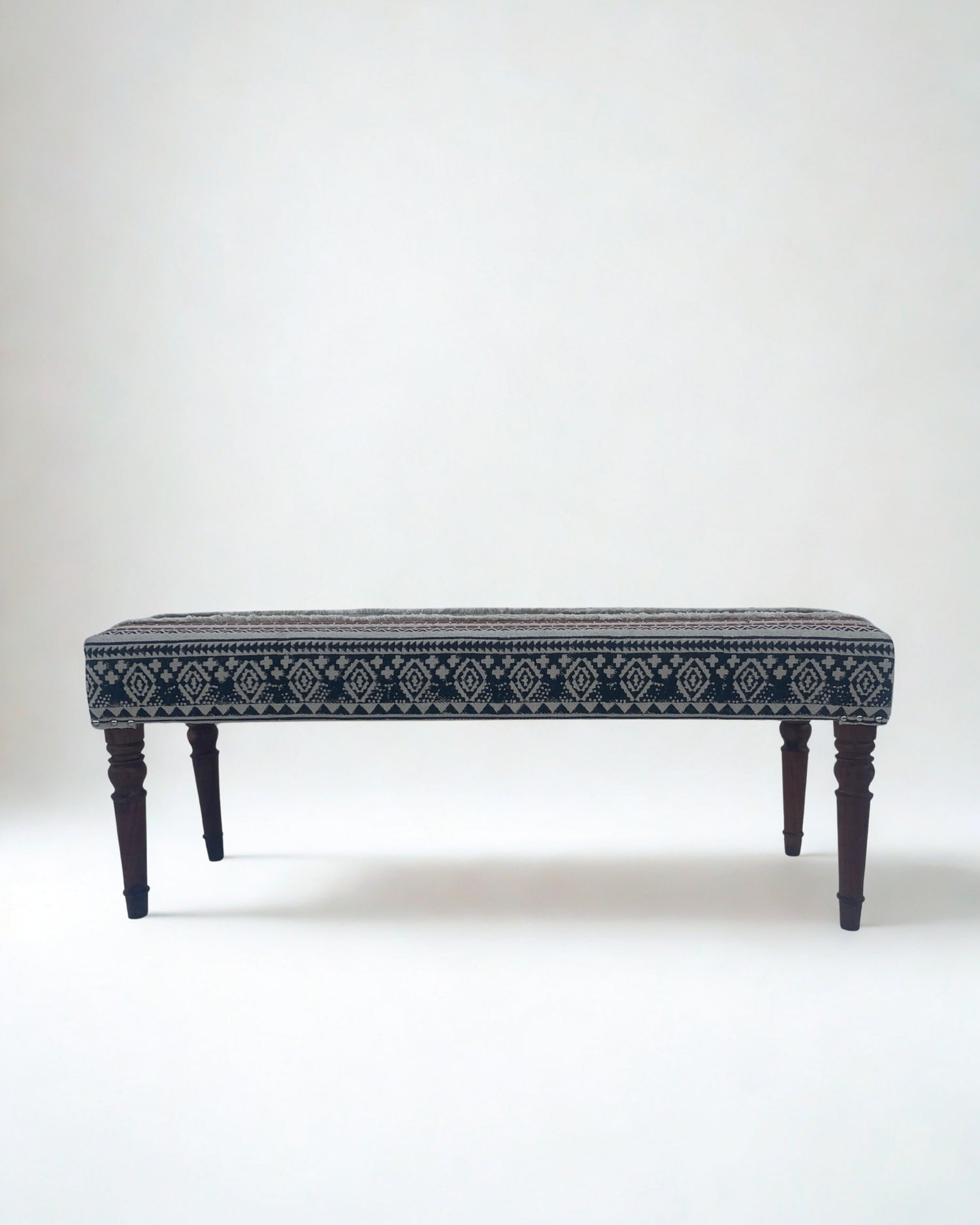 Kilim bench — seating detail — Art Avenue