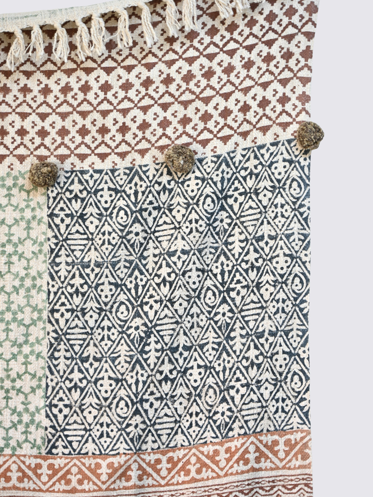 Aavya Block-Printed Cotton Throw