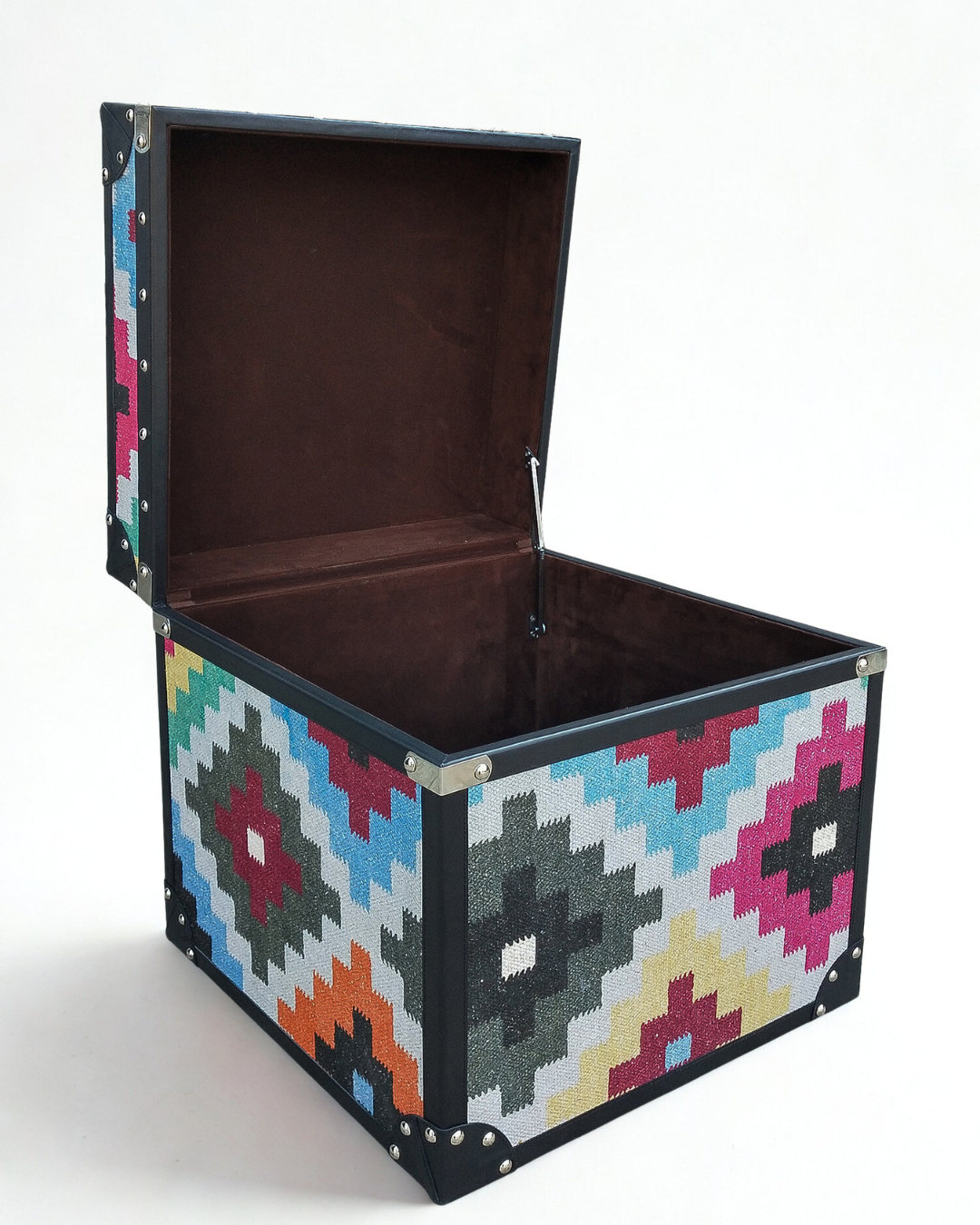 Handcrafted kilim storage trunk — Art Avenue