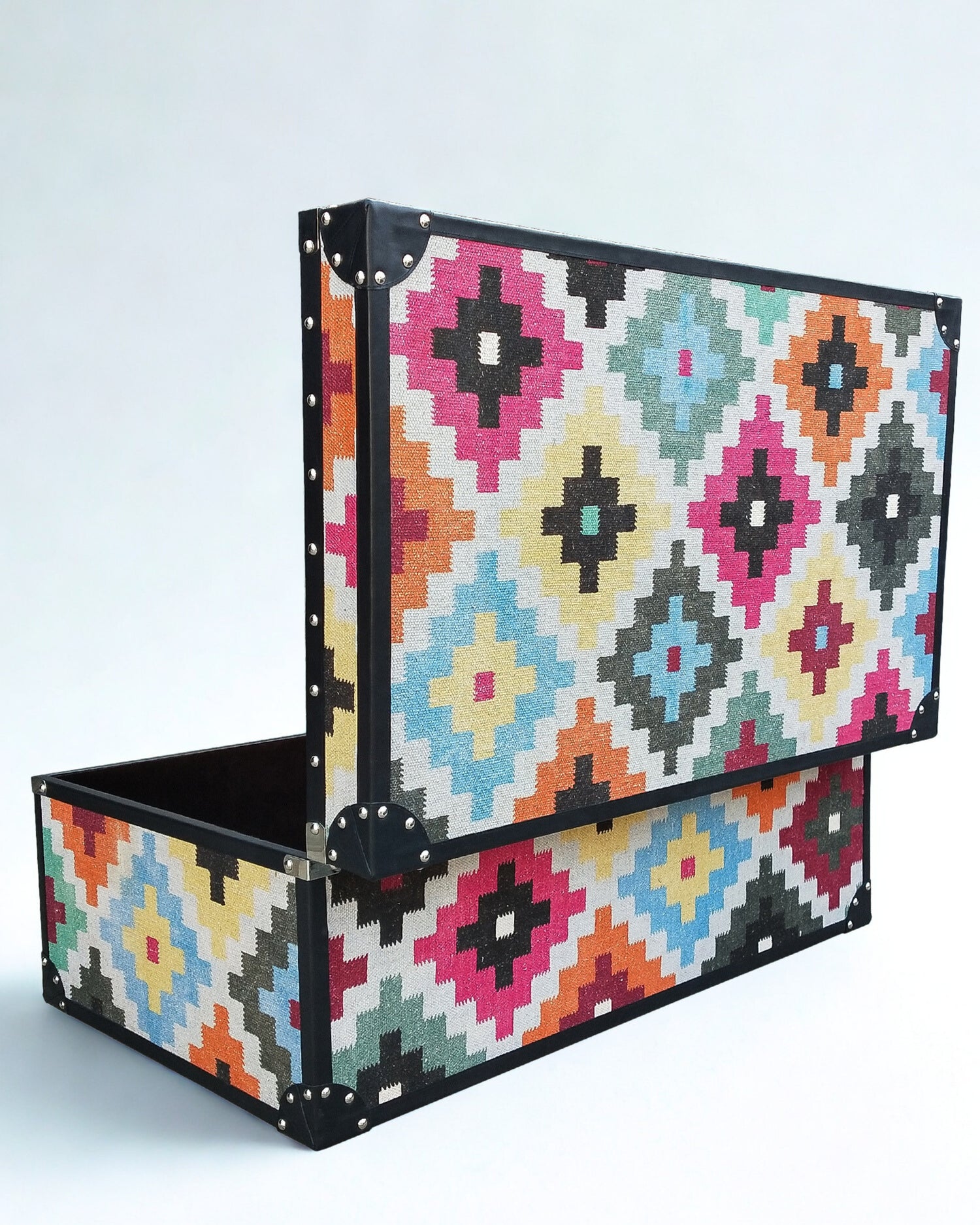 Handcrafted kilim storage trunk — Art Avenue