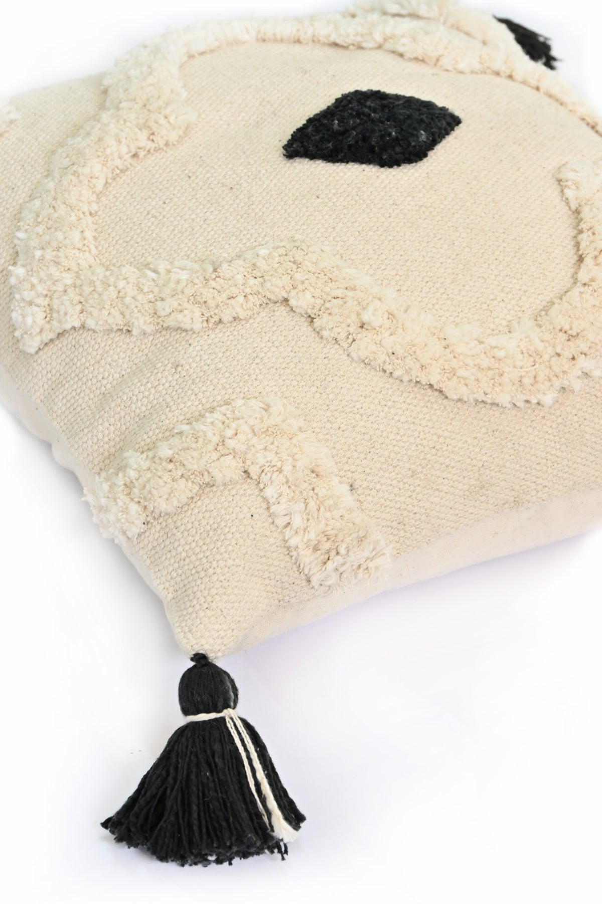 Veloya Embroidered Square Cushion Cover