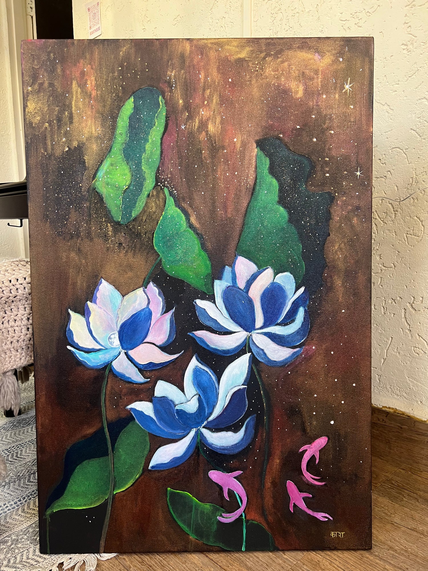 Cosmic Blooms Painting