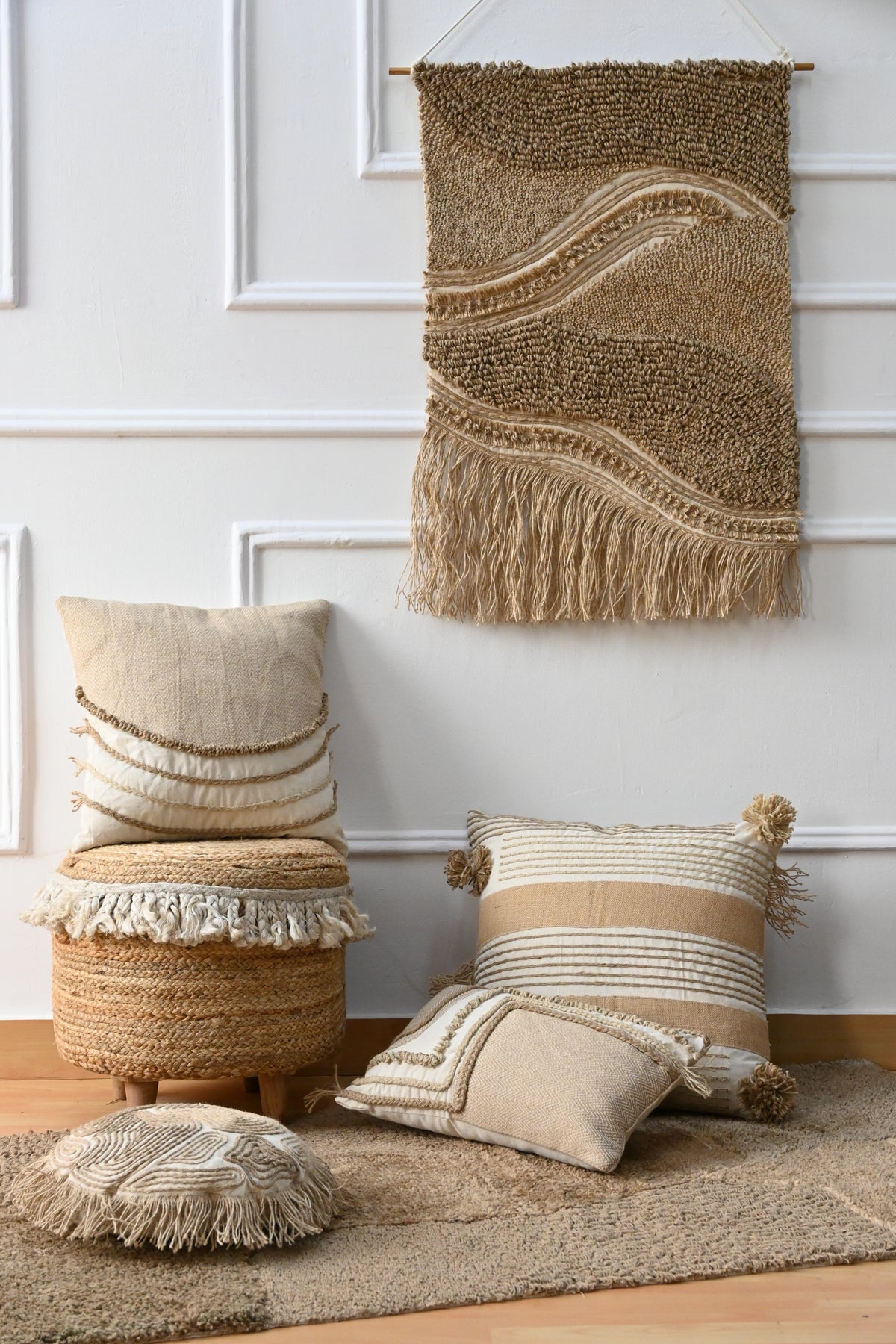 Niva Handwoven Lumbar Cushion Cover