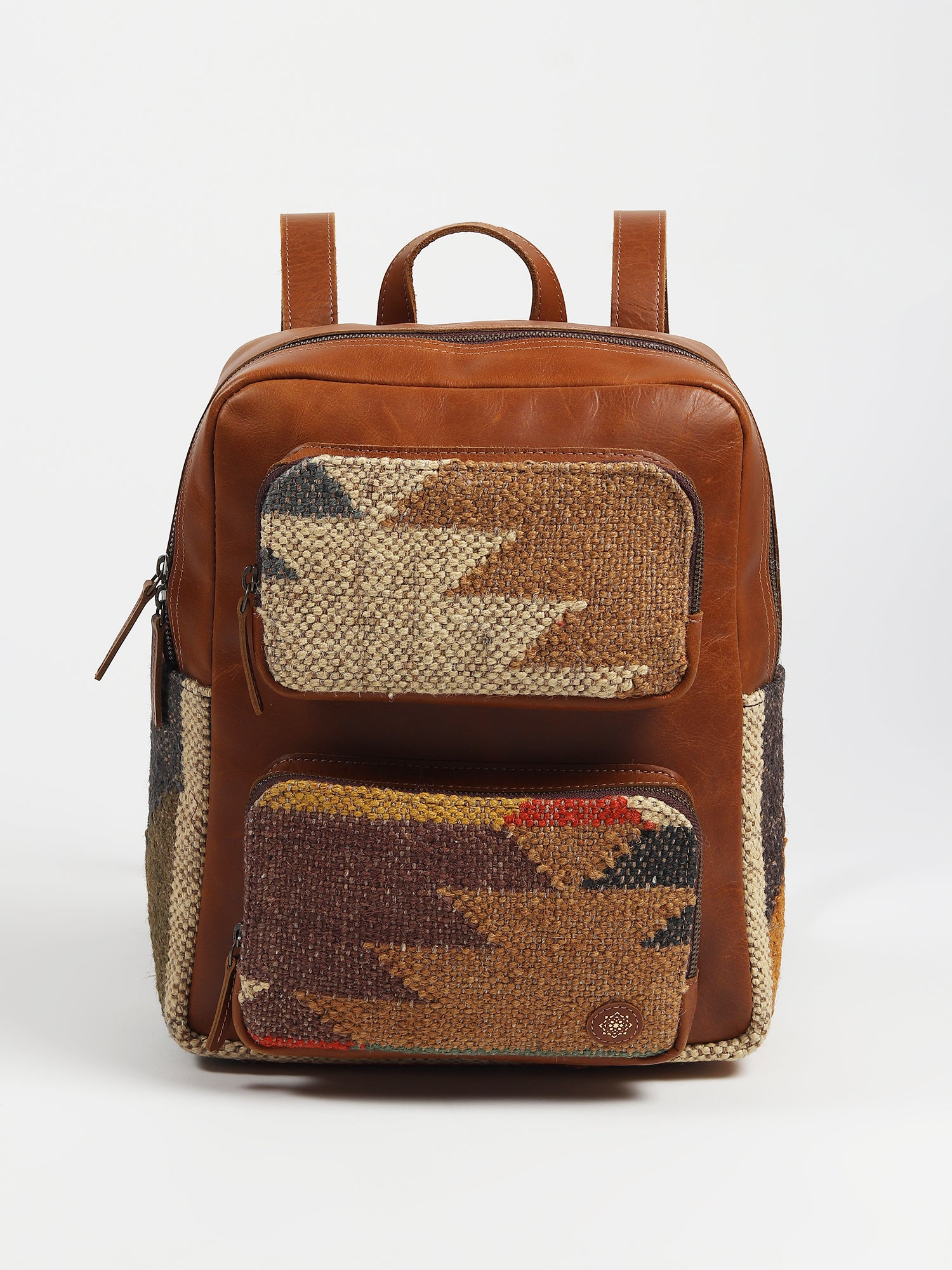 Sabre backpack on model — Art Avenue