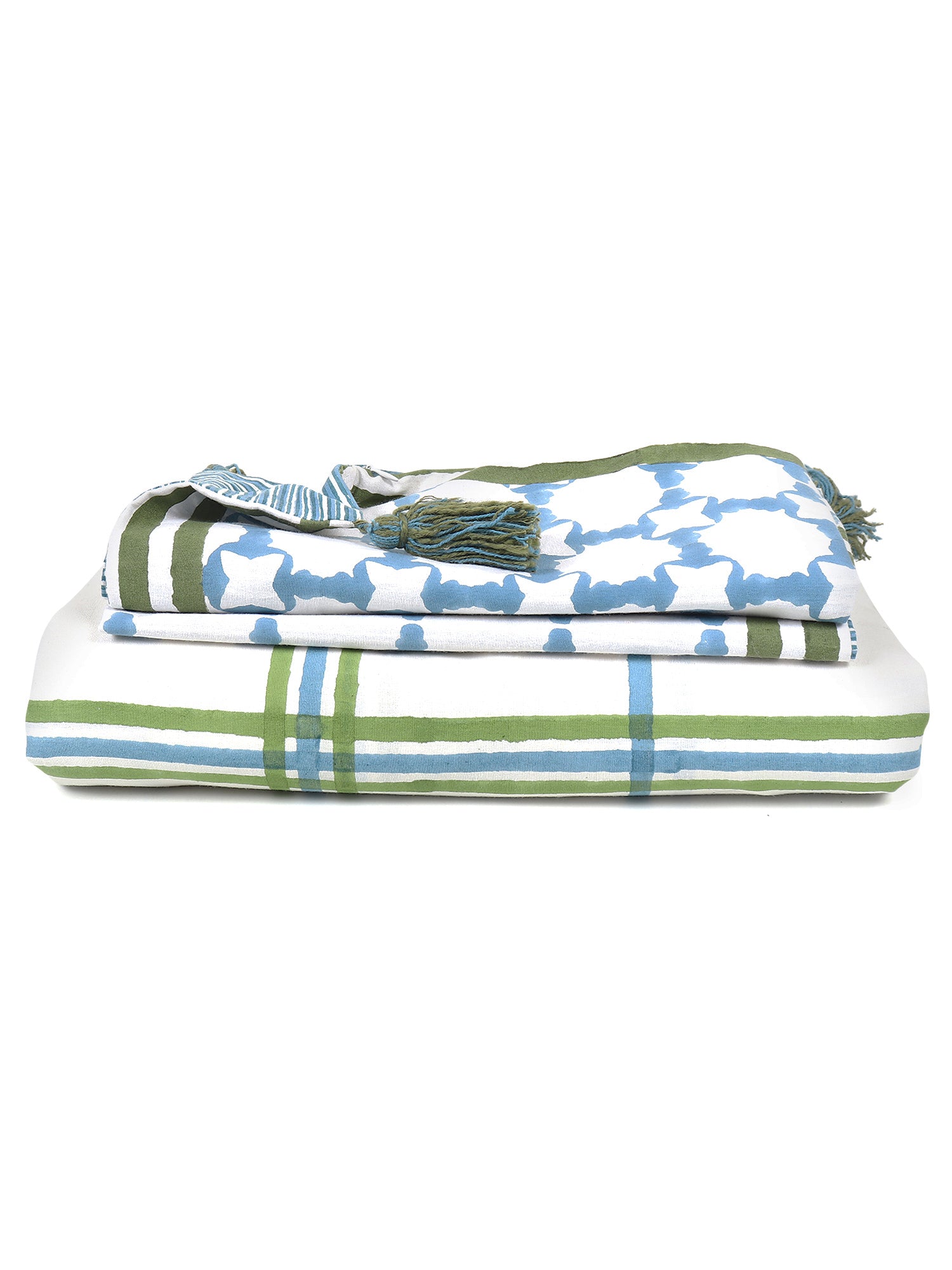 SNOOVIA COTTON PRINTED DOUBLE BEDSHEET WITH PILLOW