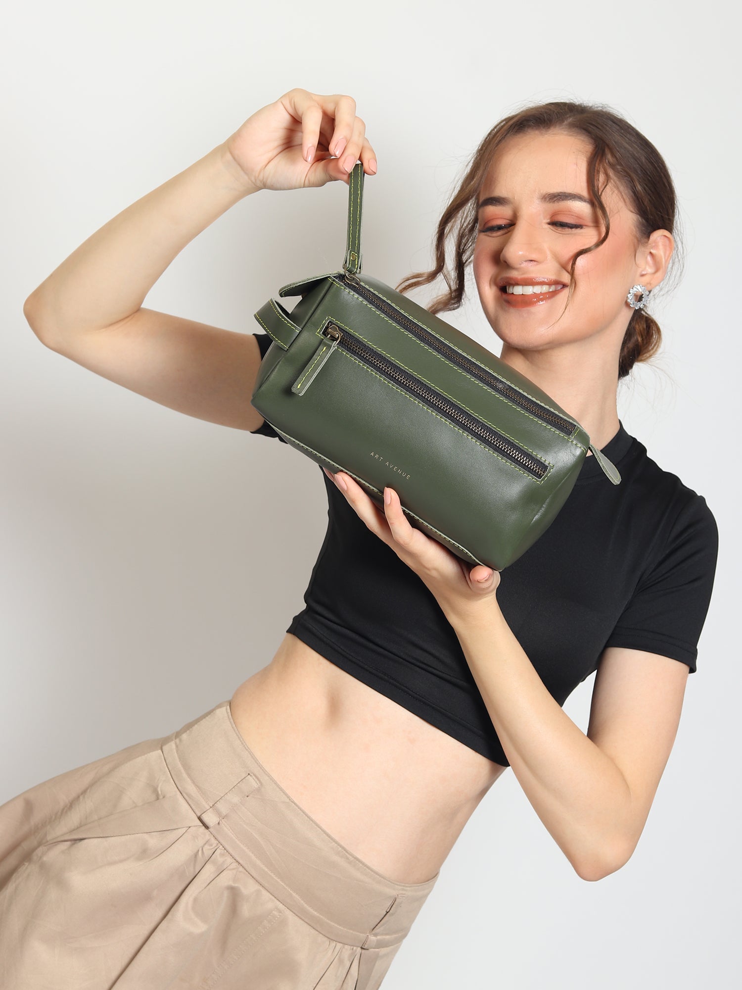 Rosary Leather Box Bag