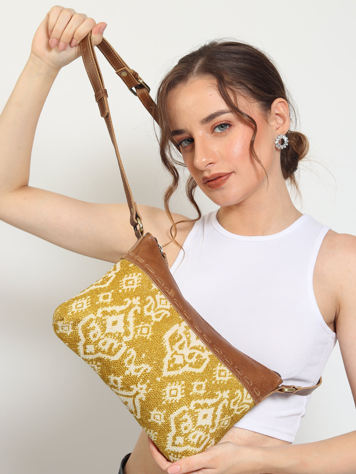 Ayla sling bag flat lay — Art Avenue