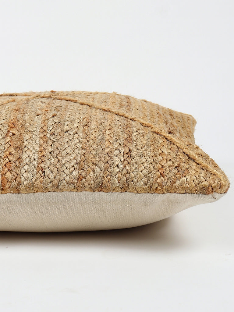 Vata Braided Jute Square Cushion Cover