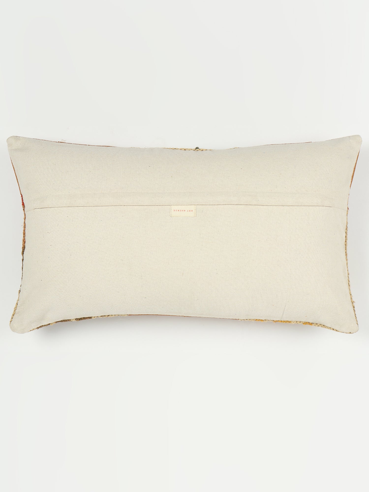 Musky Kilim & Leather Patchwork Lumbar Cushion Cover