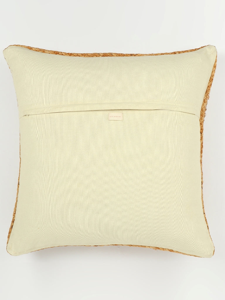 Xquic Braided Jute Square Cushion Cover