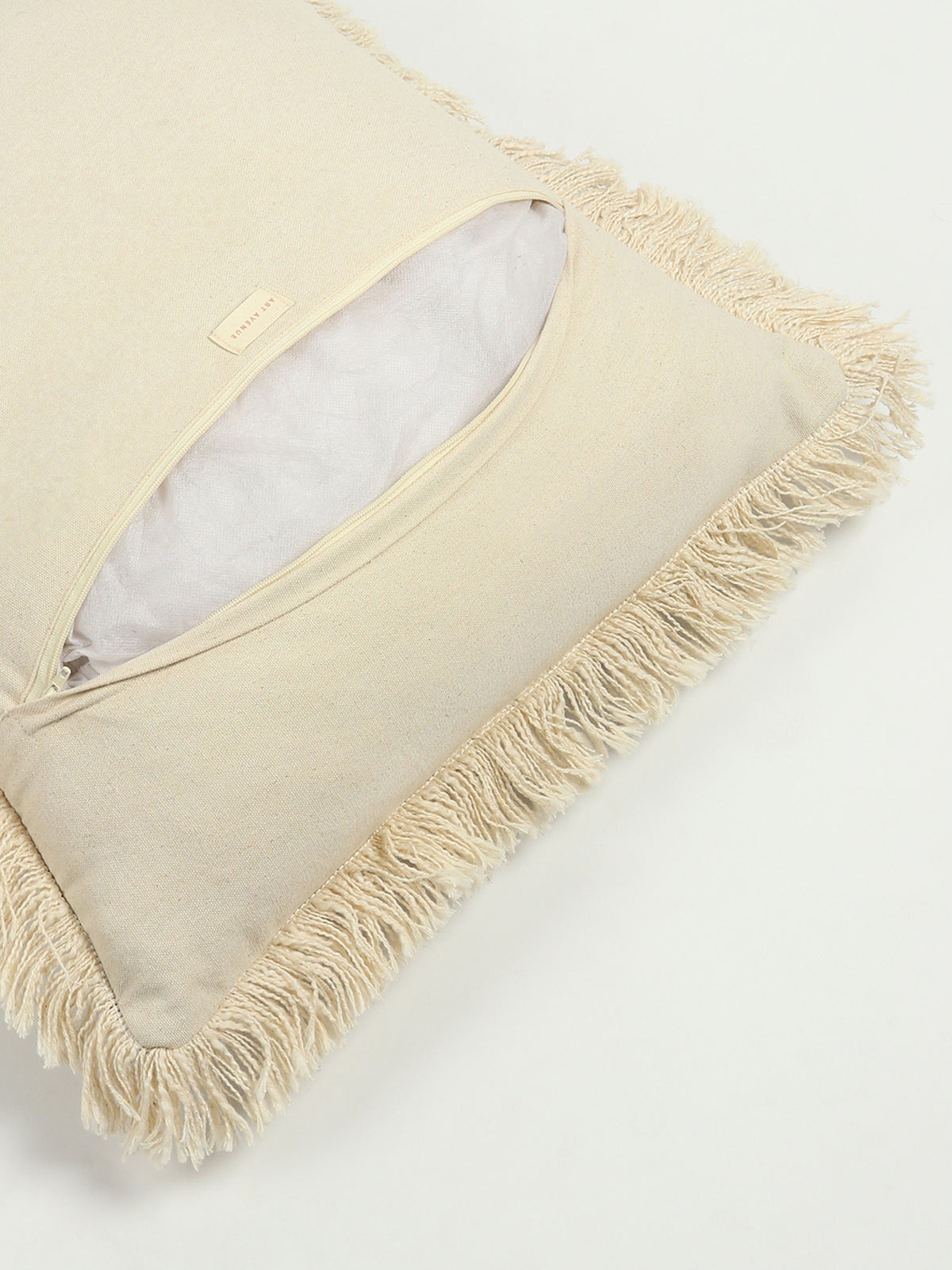 Zeus Solid Blue Square Cushion Cover