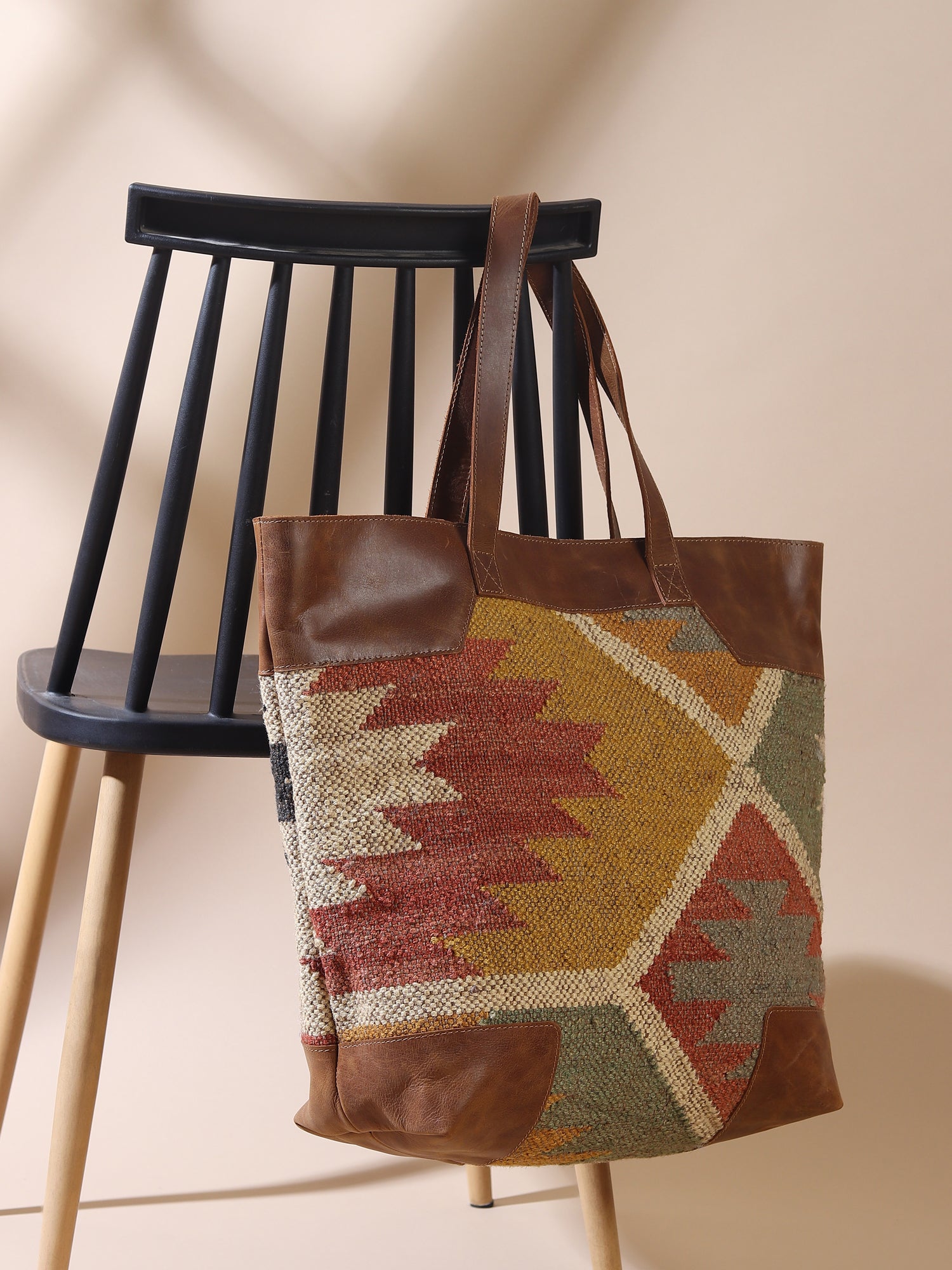Nahua handbag kilim textile detail — Art Avenue