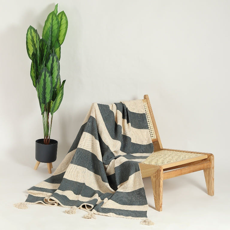Linus Printed Cotton Throw
