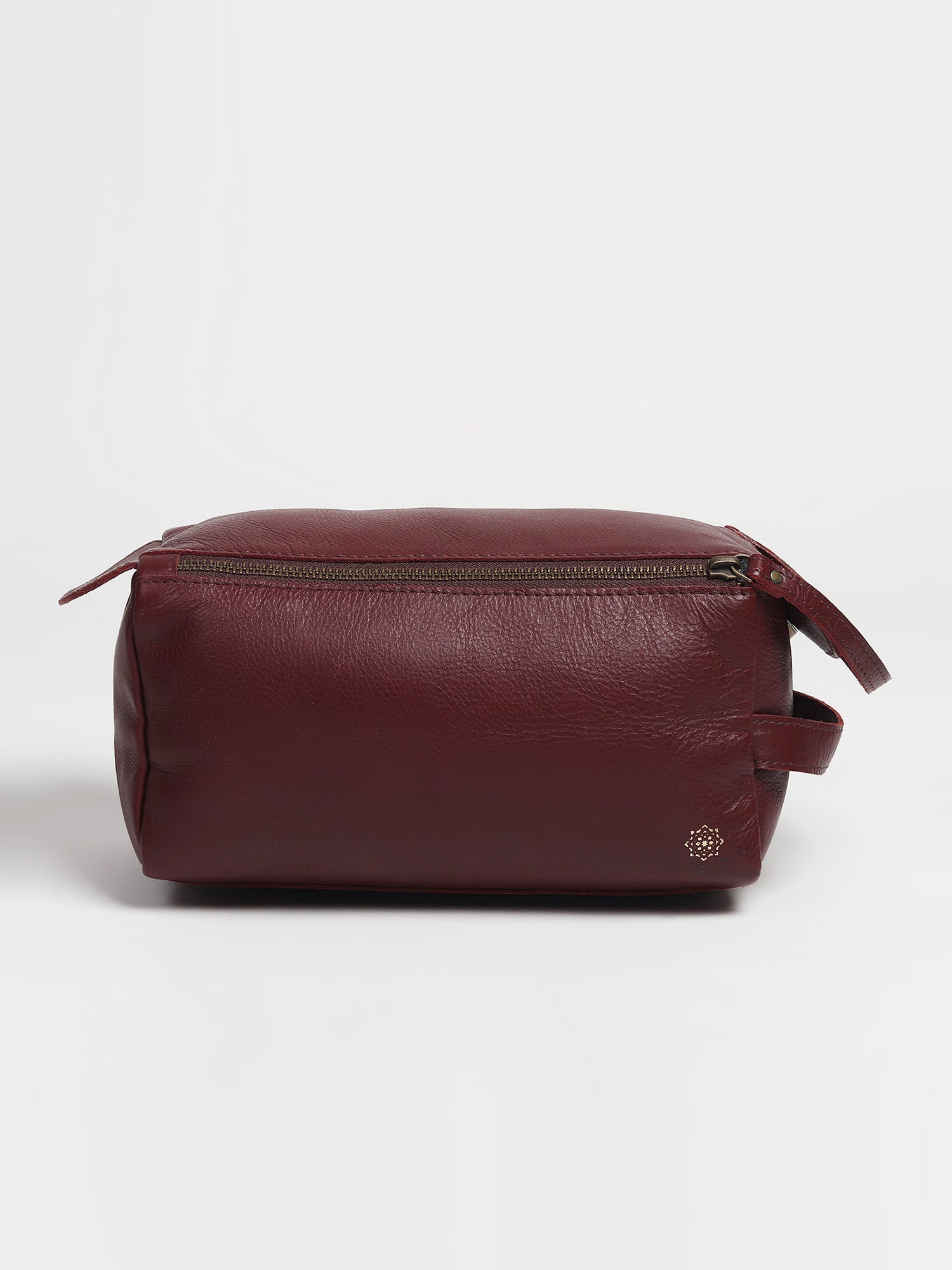 Rosary leather box bag exterior detail — Art Avenue