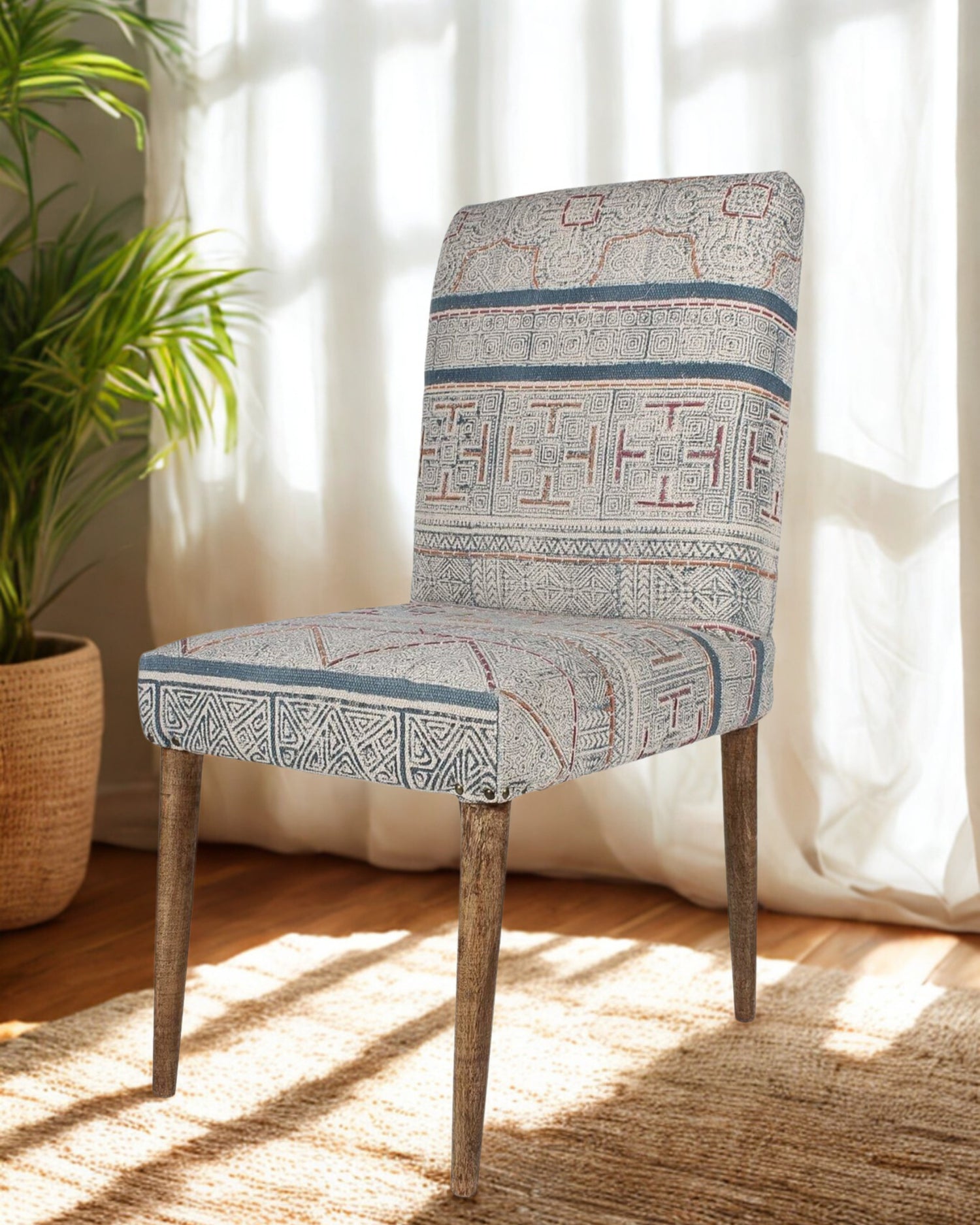 Block-Printed Handcrafted Armchair — Art Avenue