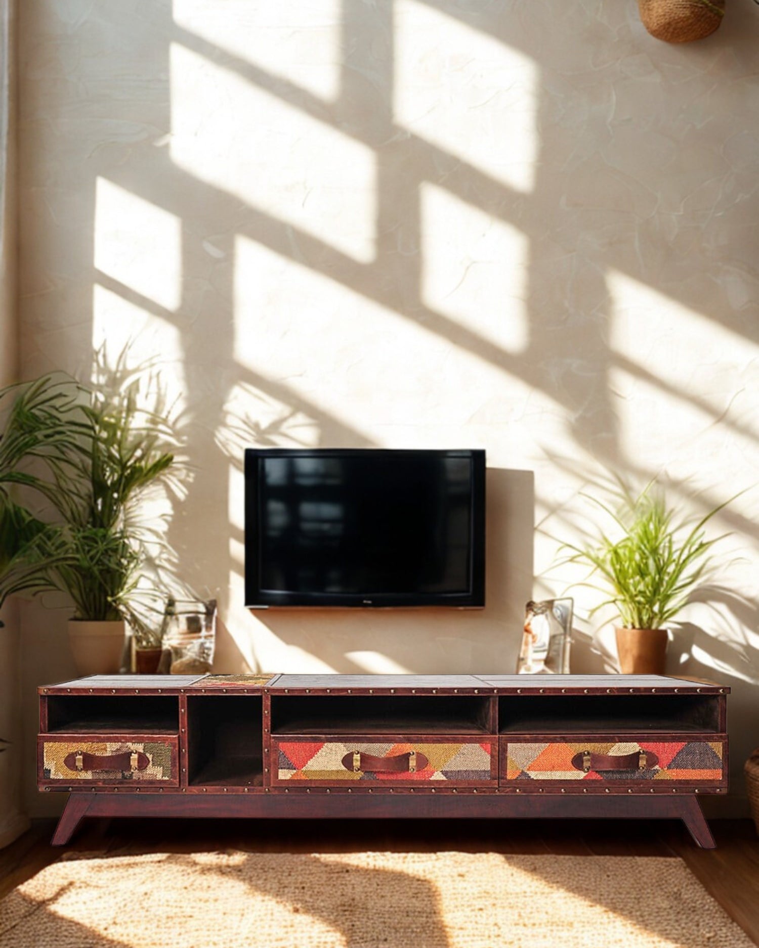Solid Wood TV Unit — Art Avenue