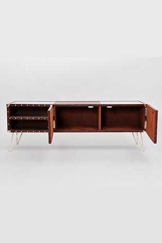 Austin TV unit — aluminium frame detail — Art Avenue