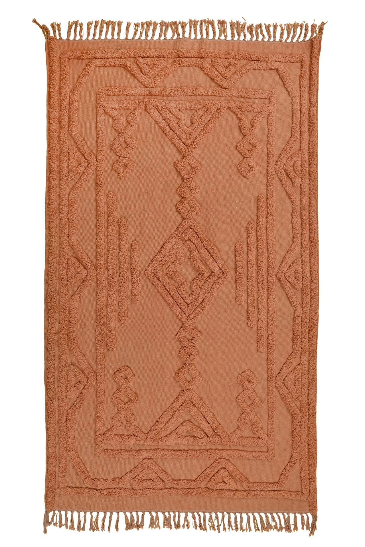 Elena embroidered cotton rug lifestyle — Art Avenue Jaipur