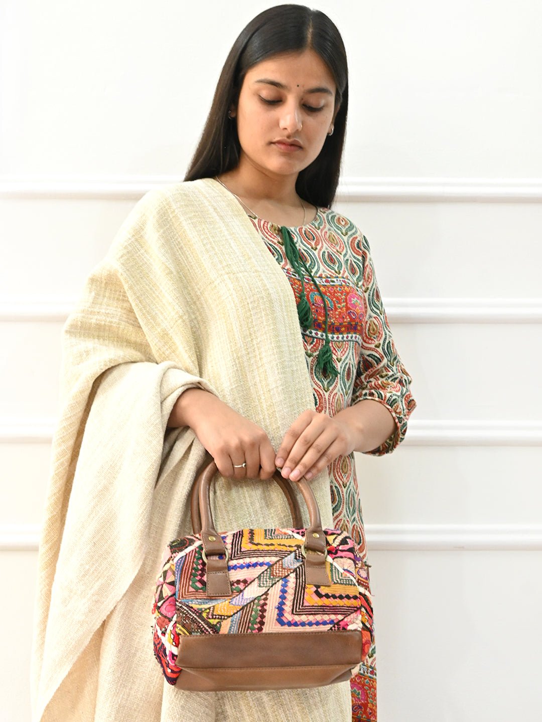 Sparky vintage patchwork duffle bag — Art Avenue