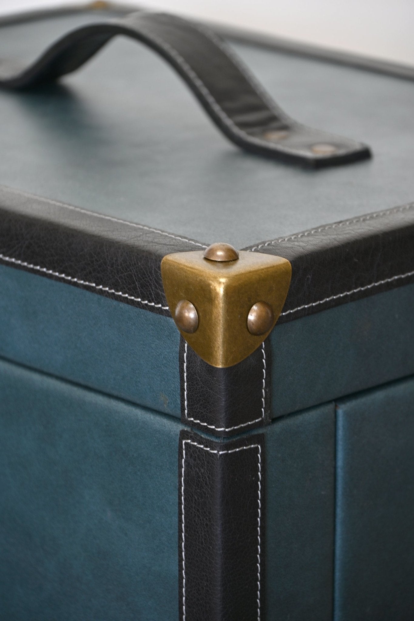 Handcrafted leather bar cabinet — Art Avenue