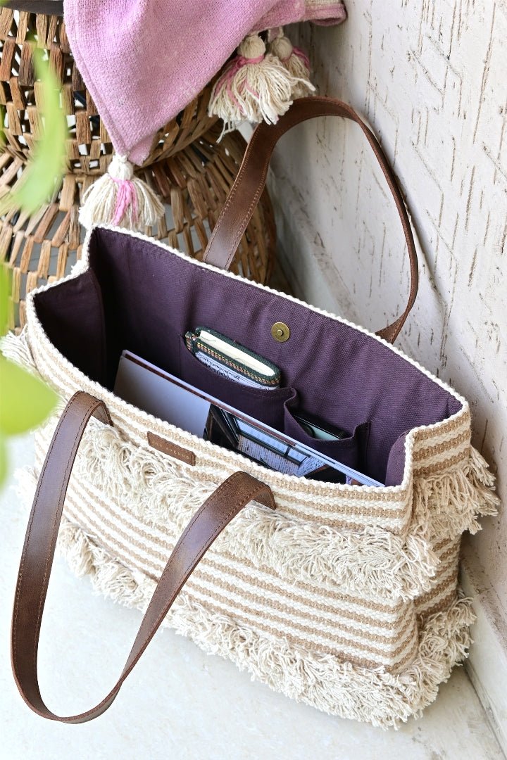 Aplas cotton tote bag flat lay — Art Avenue