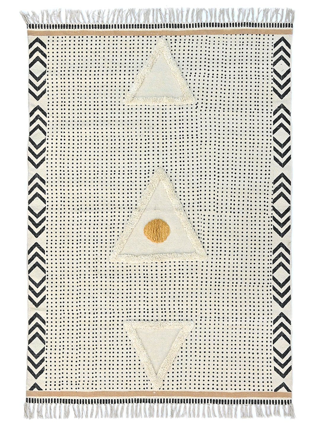 ADEOLA - BLOCK PRINTED RUG - ART AVENUE
