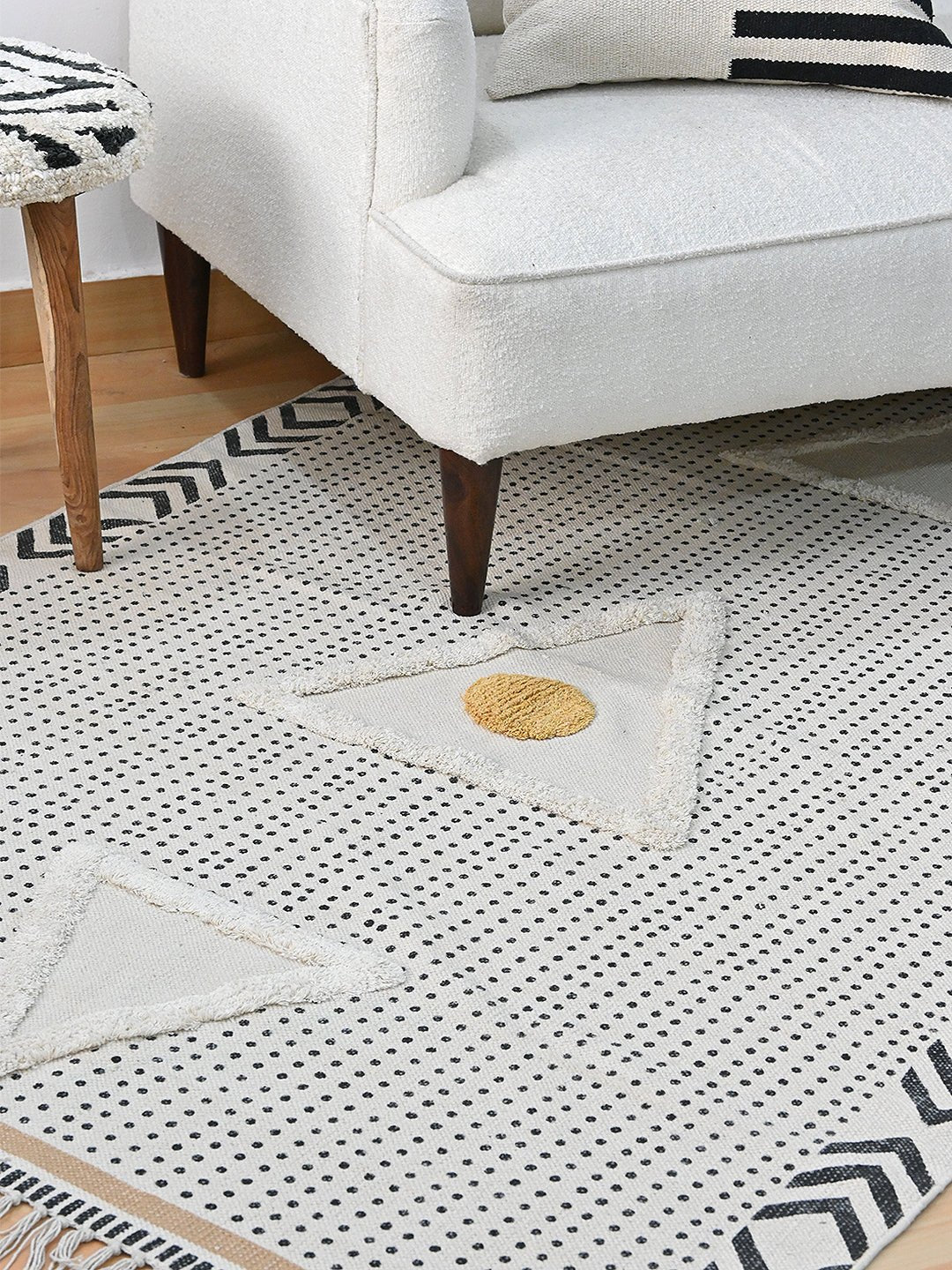 ADEOLA - BLOCK PRINTED RUG - ART AVENUE