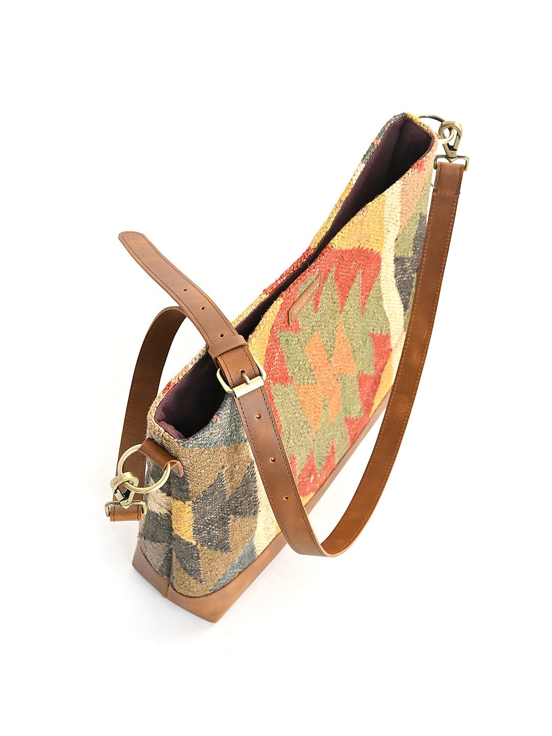 Davina crossbody sling bag kilim detail — Art Avenue