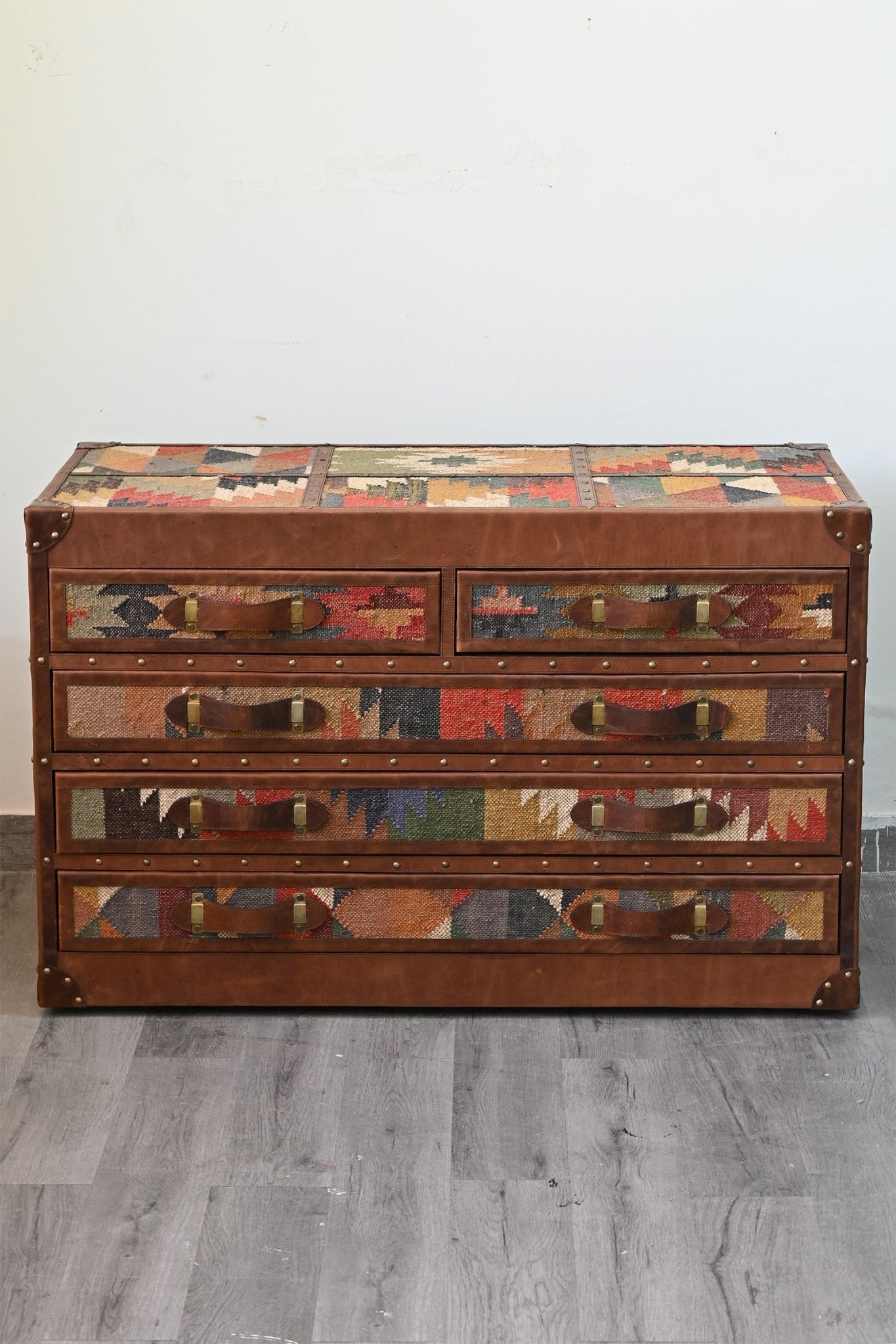 Axis kilim chest of drawers drawer detail — Art Avenue