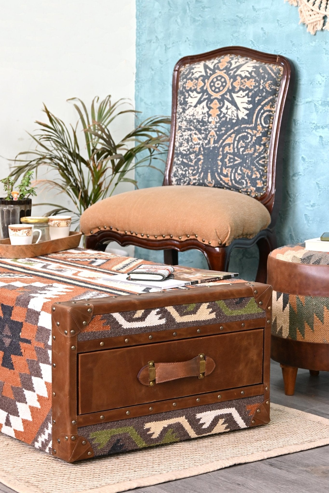 Moonshine handcrafted kilim coffee table — Art Avenue