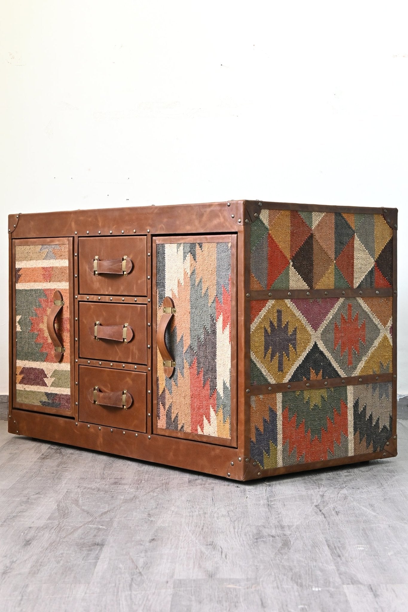 Charley kilim chest of drawers — drawer detail — Art Avenue