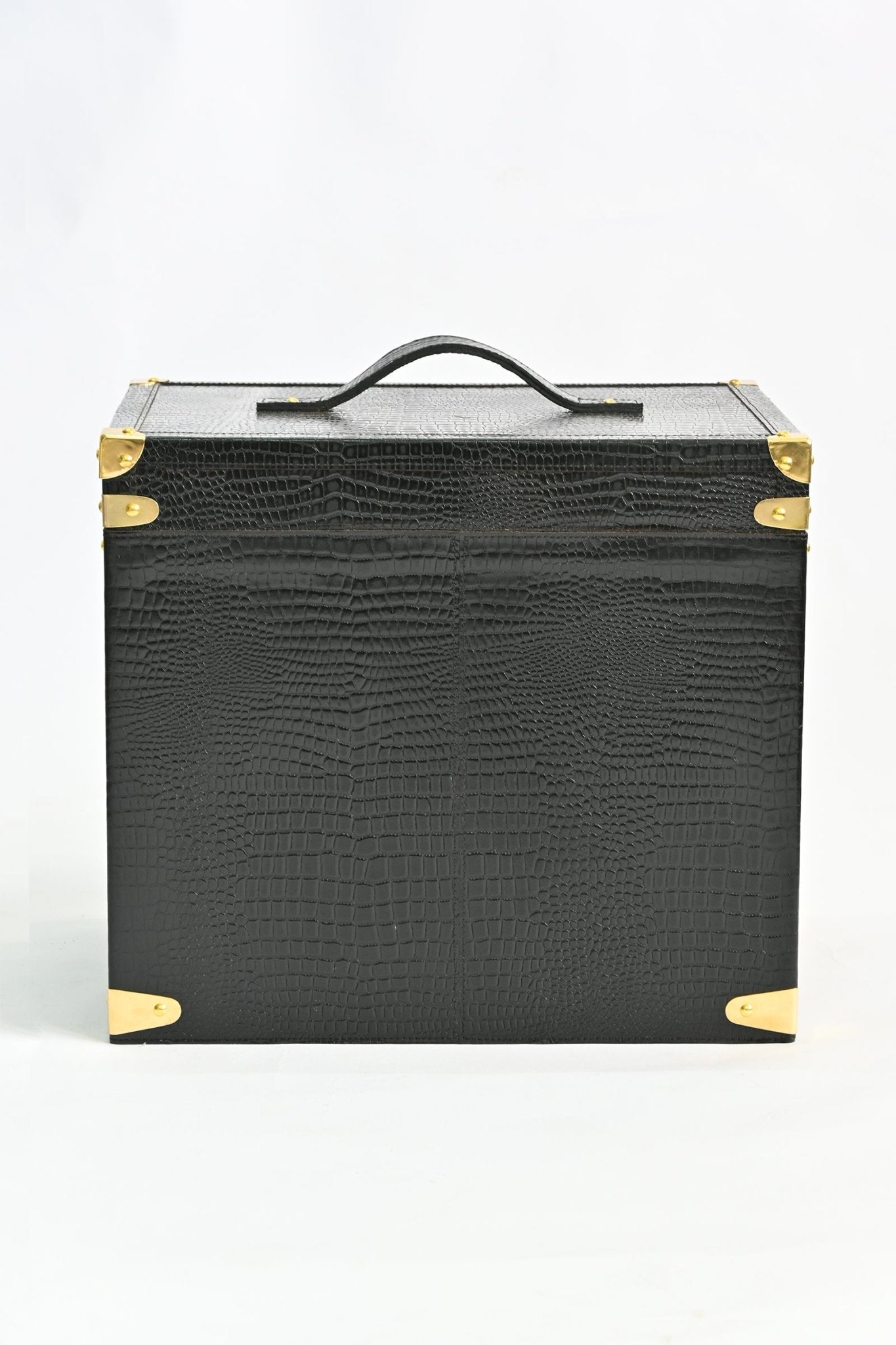 MILANO PORTABLE LEATHER BAR CABINET - ART AVENUE