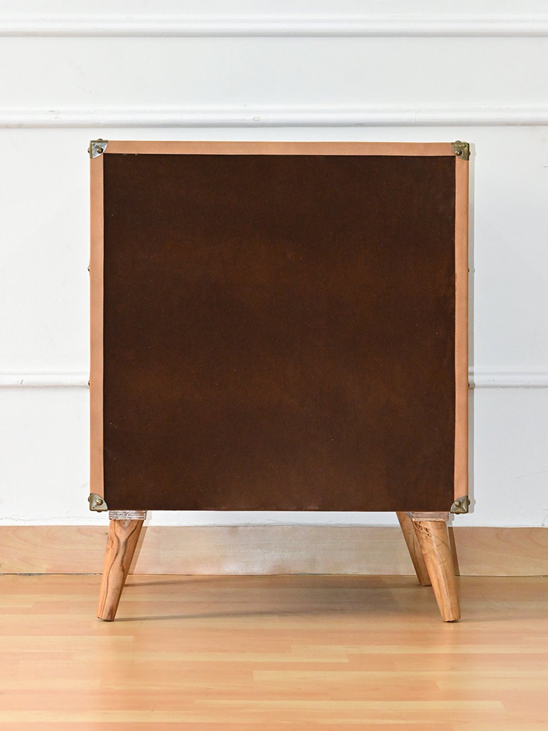 MARTIN - THREE DRAWER LEATHER TABLE - ART AVENUE