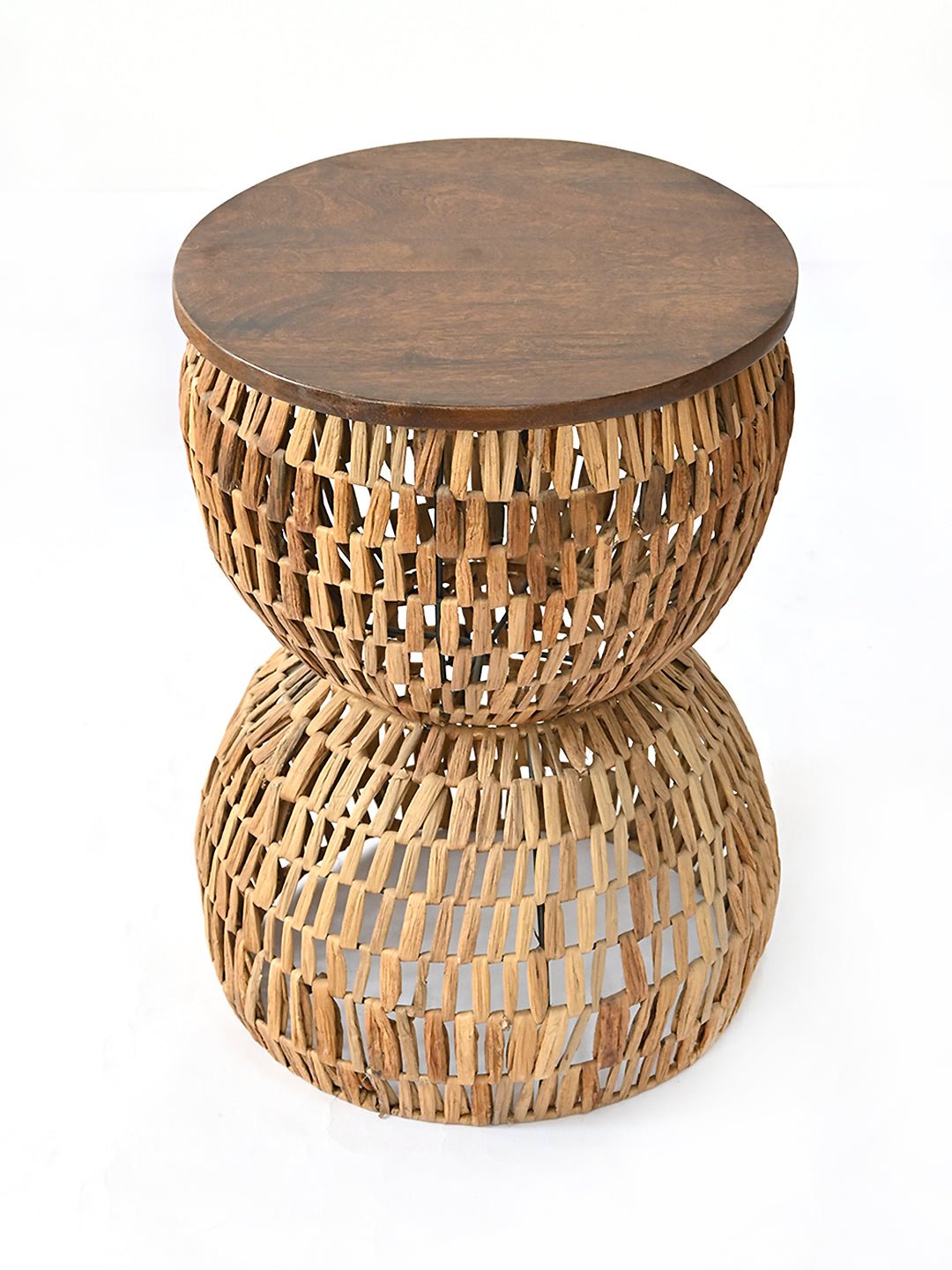 Natural sisal texture — side table detail — Art Avenue