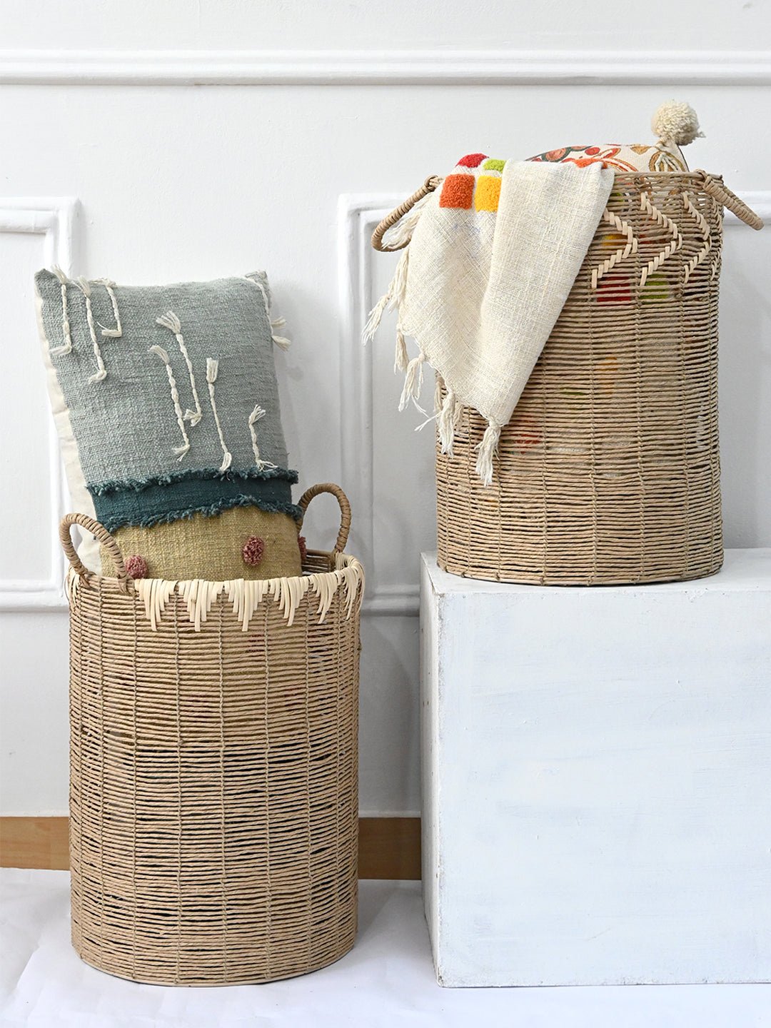 THISTLE - MULTIPURPOSE JUTE BASKET - ART AVENUE