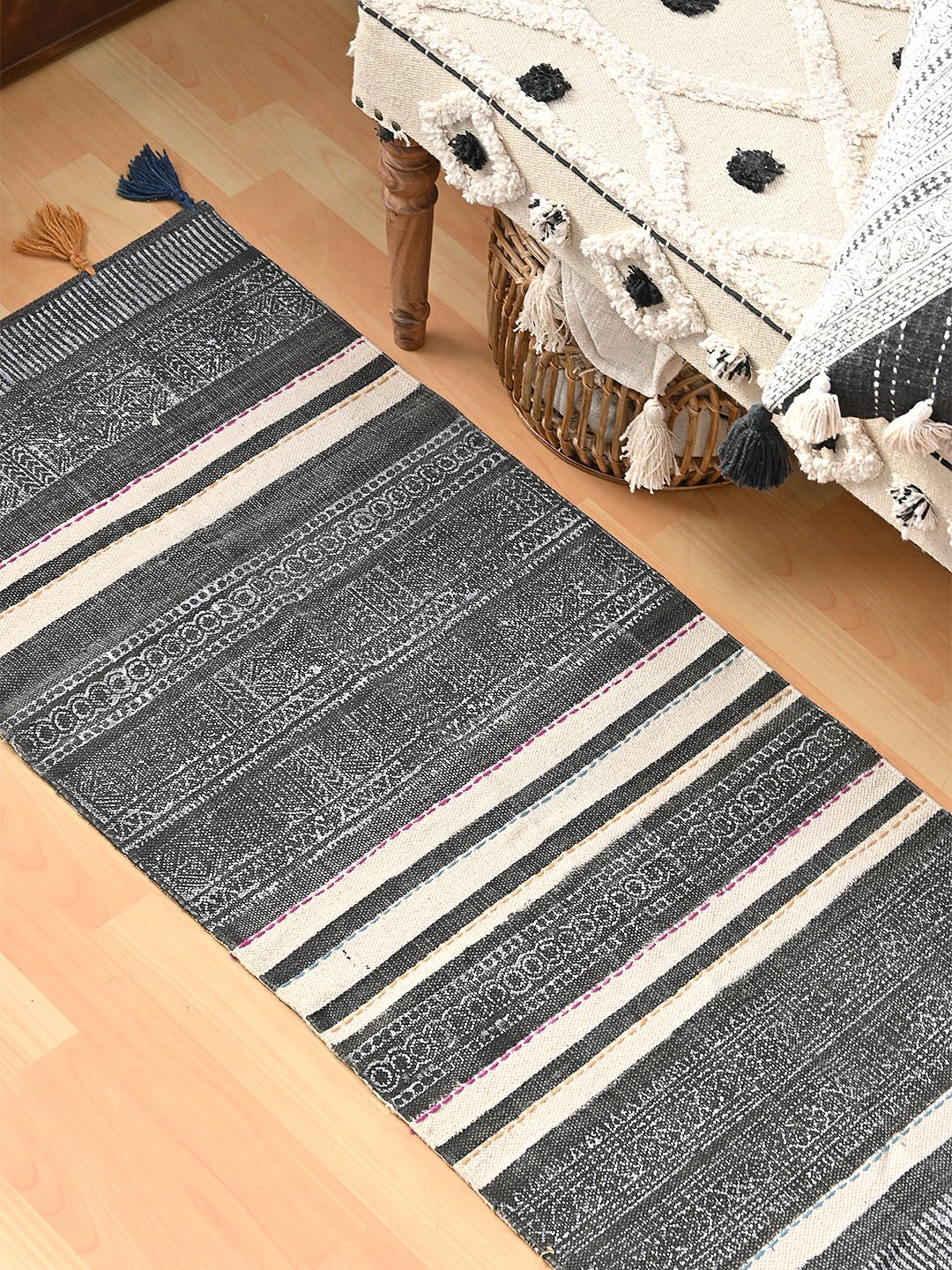 CAMILO-BLOCK PRINTED FLOOR RUNNER - ART AVENUE