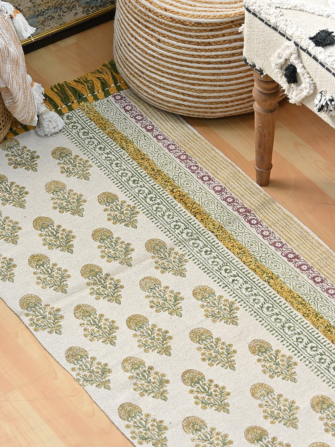 ANDREA- BLOCK PRINTED FLOOR RUNNER - ART AVENUE