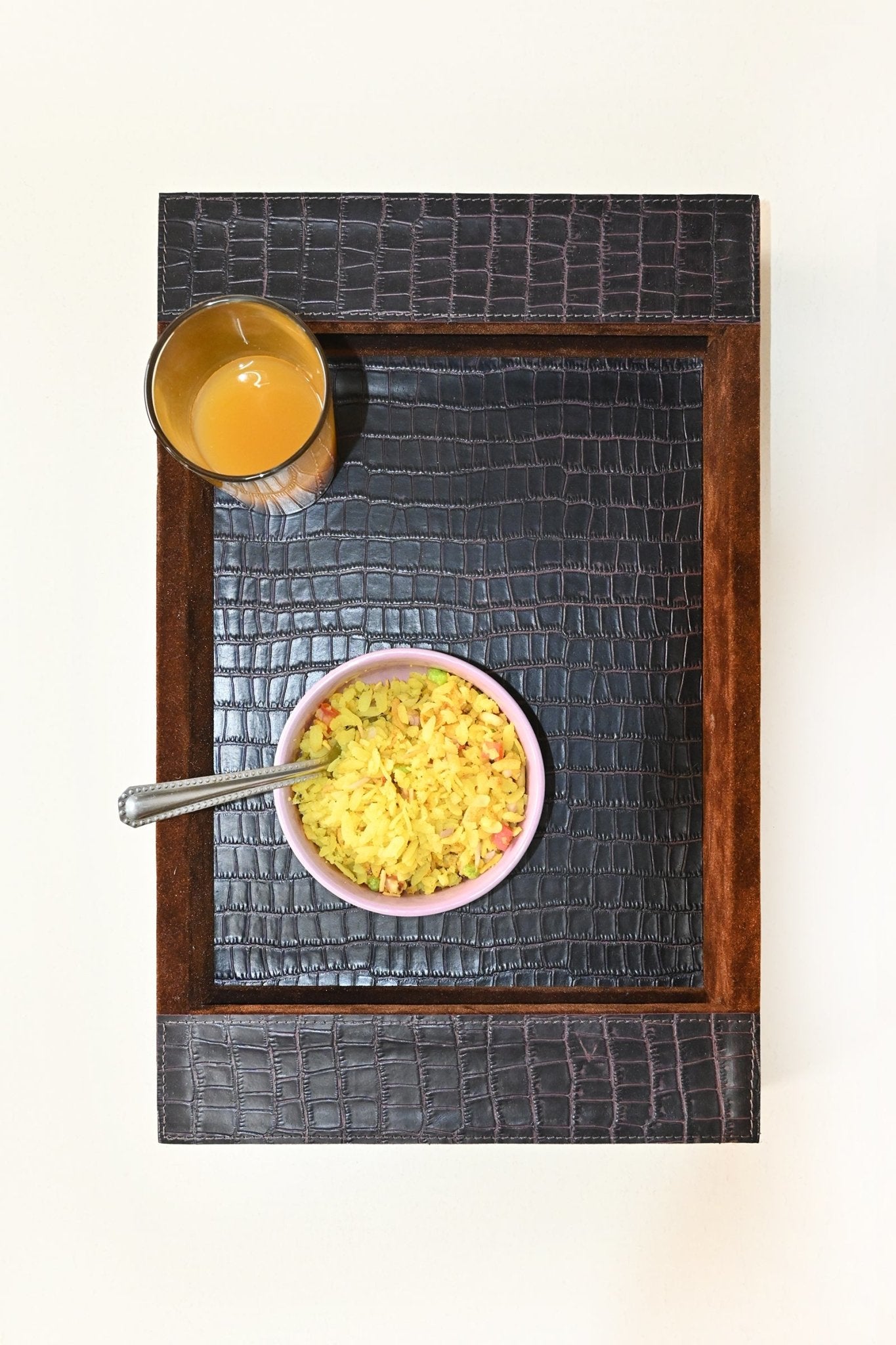 CARMINE - LEATHER TRAY - ART AVENUE