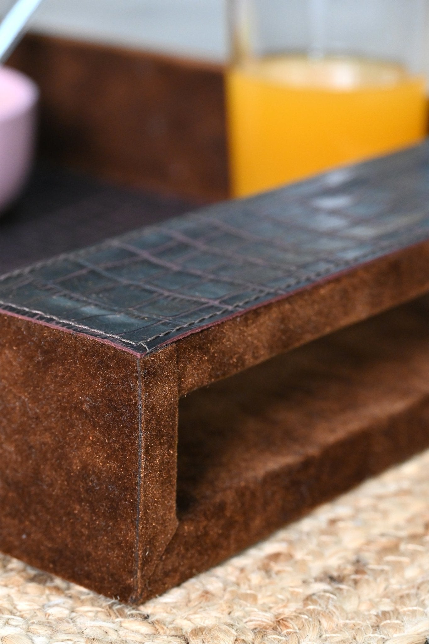 CARMINE - LEATHER TRAY - ART AVENUE