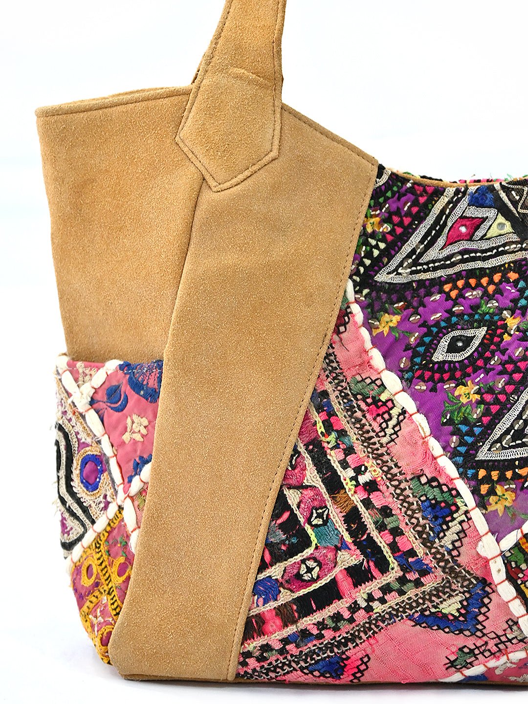 Khamsin vintage handbag, side view — Art Avenue