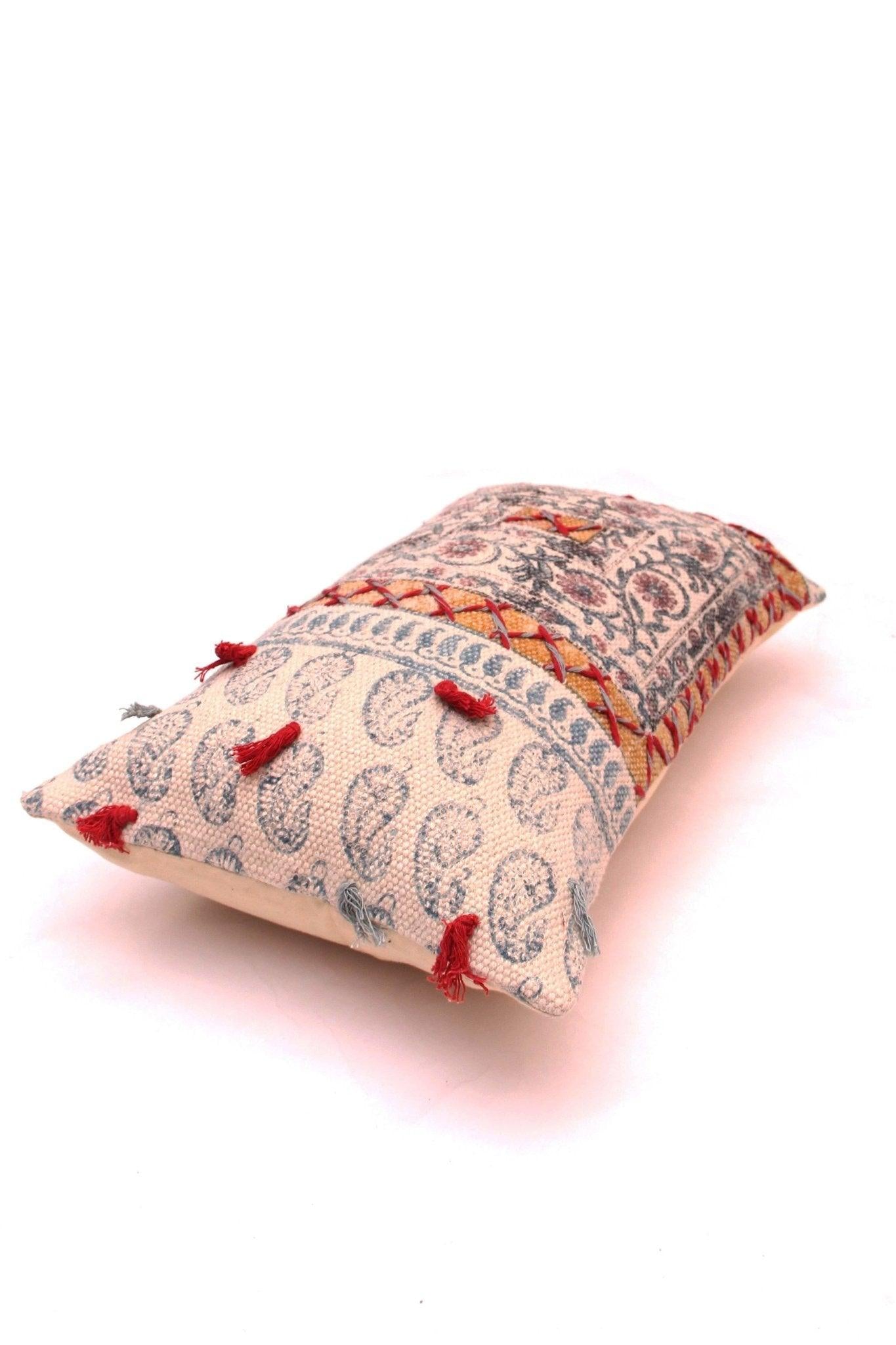 ADAM - LUMBAR CUSHION COVER - WHITE - ART AVENUE
