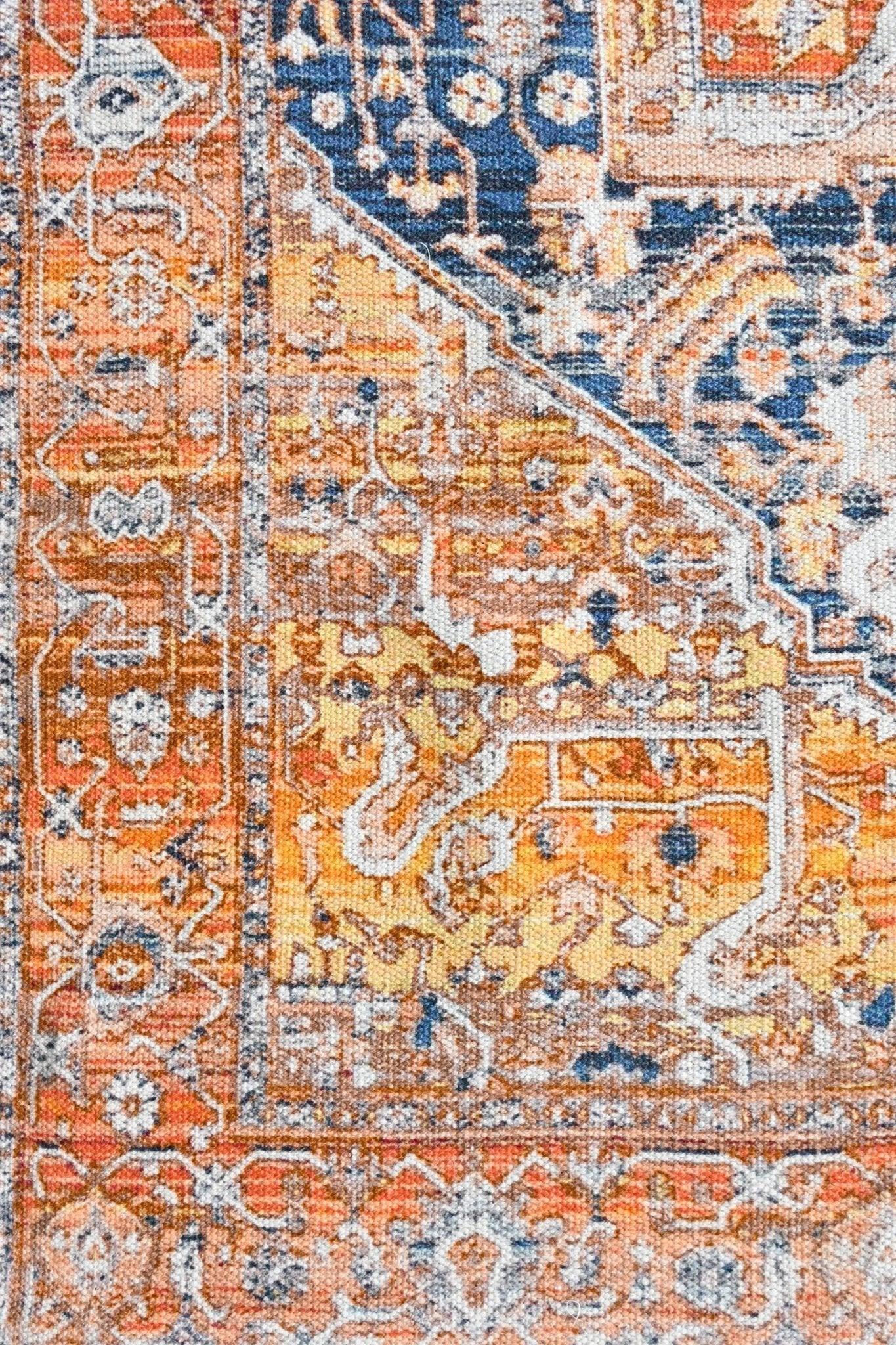 Affirmation cotton rug pattern detail — Art Avenue Jaipur
