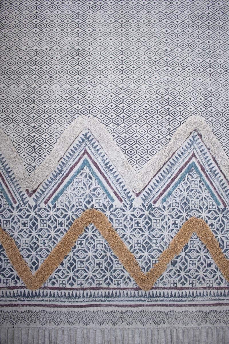 ASTERIA - BLOCK PRINTED RUG - ART AVENUE
