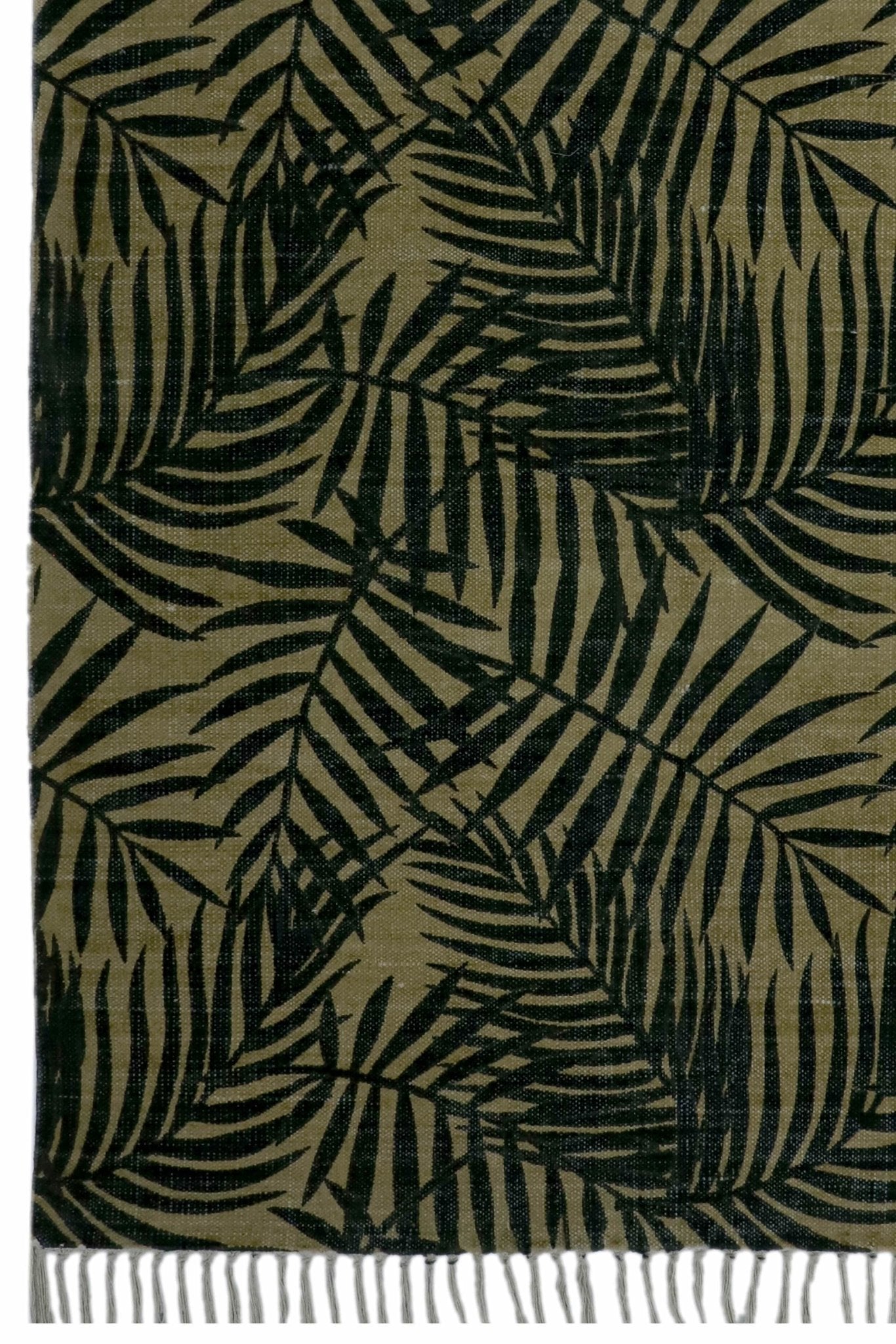 Bikaner block-printed rug room setting — Art Avenue India