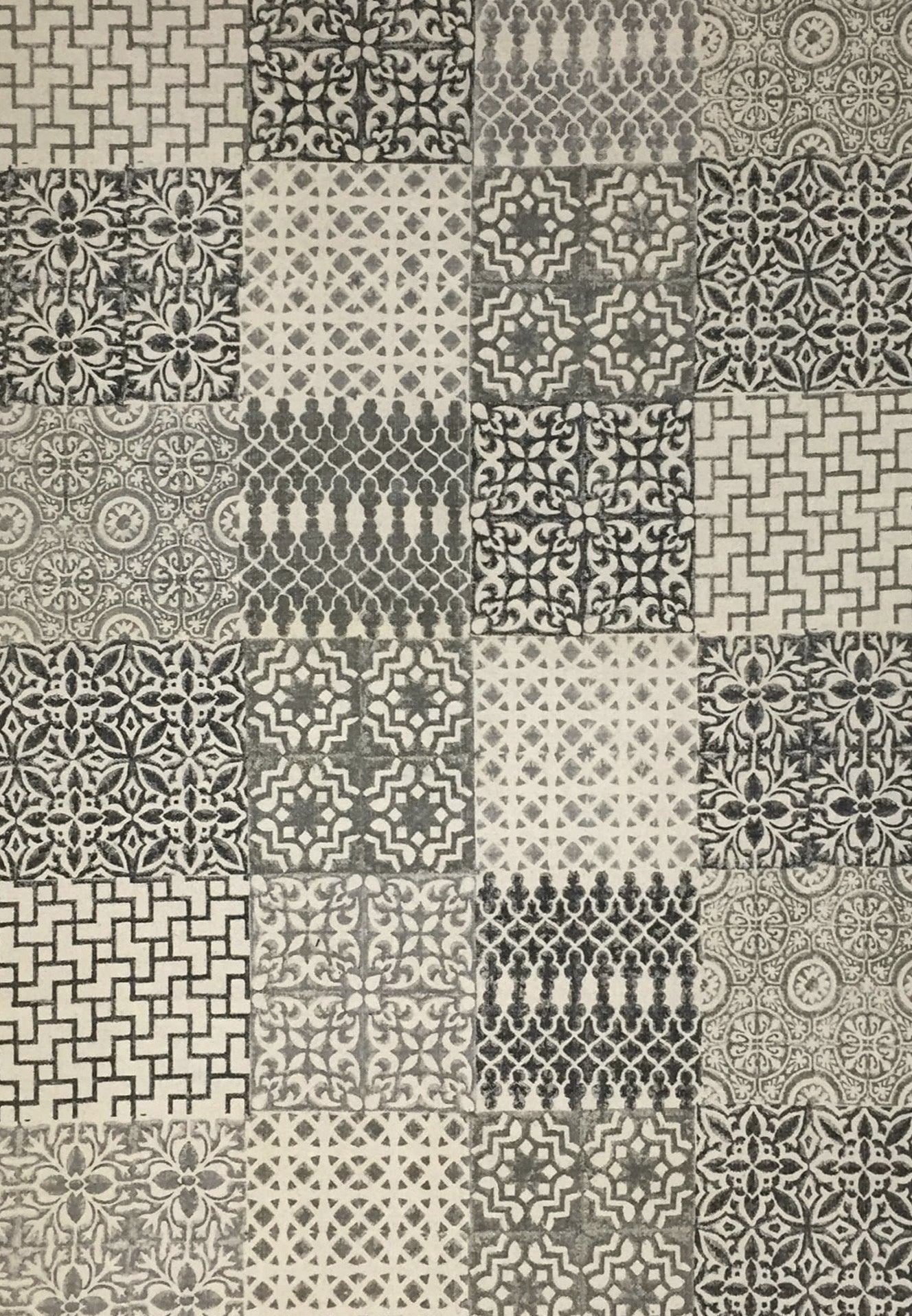 Citizen Block-Printed Cotton Dhurrie Rug in Black — Art Avenue