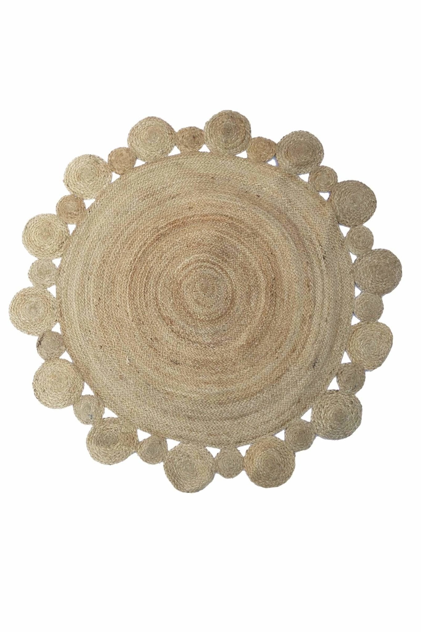 Denver round braided rug natural — Art Avenue Jaipur